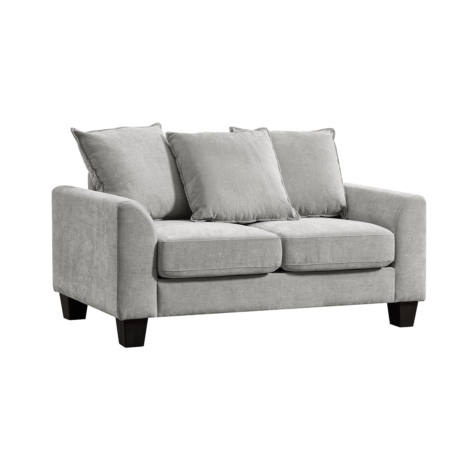 Sofá 2 Puestos Utah Chenille Gris