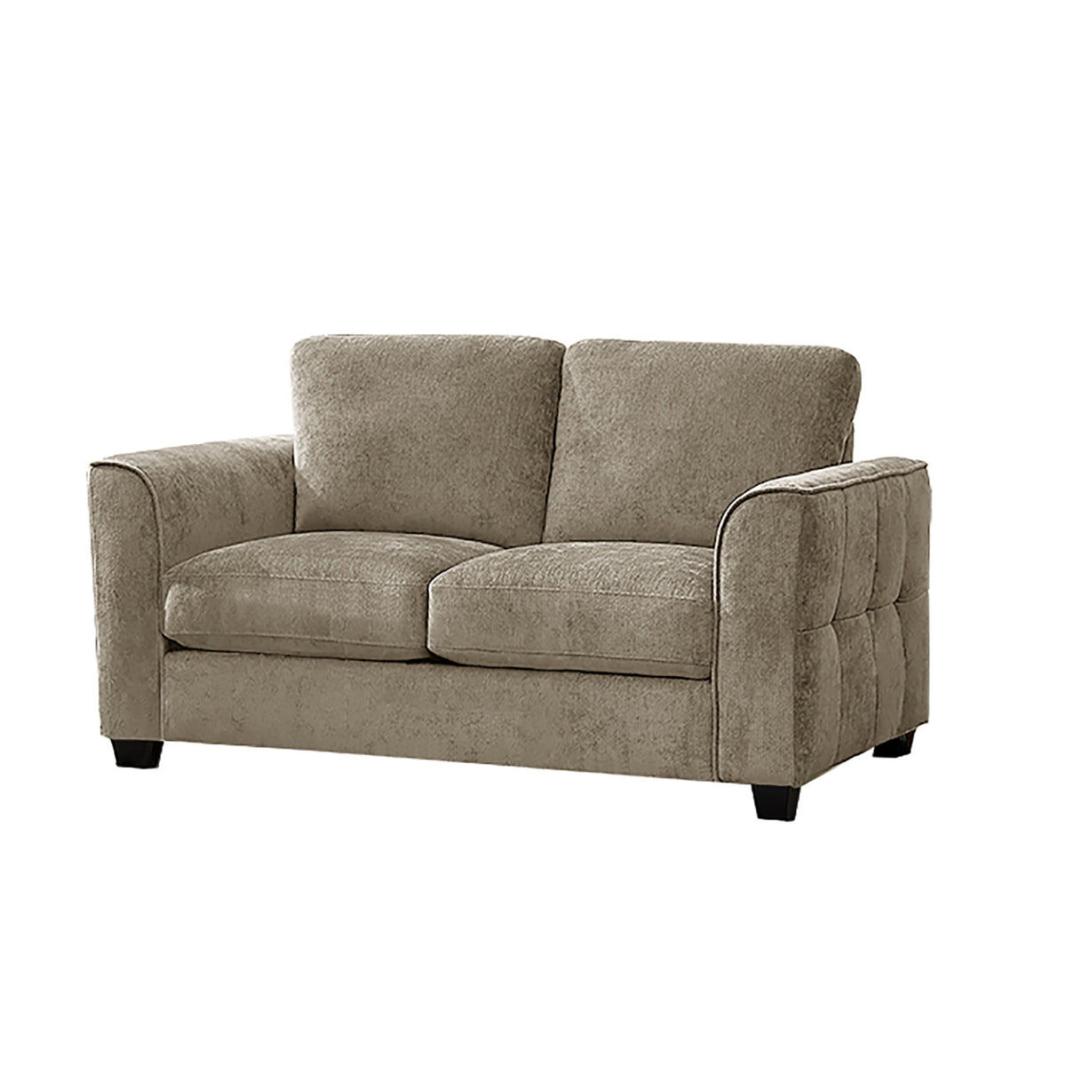 Sofá 2 Puestos Dhalay Chenille Beige