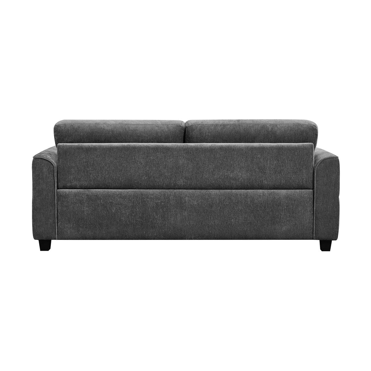 Sofá 3 Puestos Dhalay Chenille Plomo