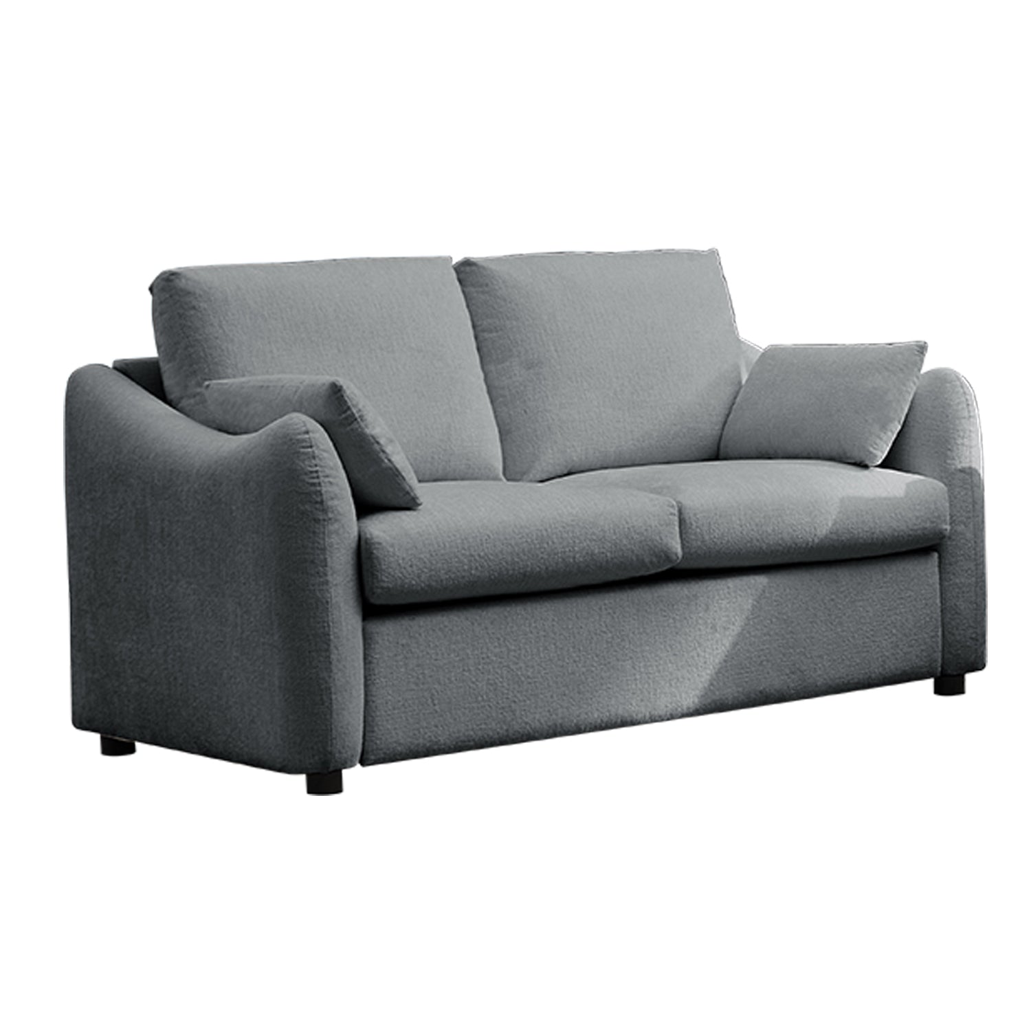 Sofá 2 Puestos Andretti Chenille Plomo
