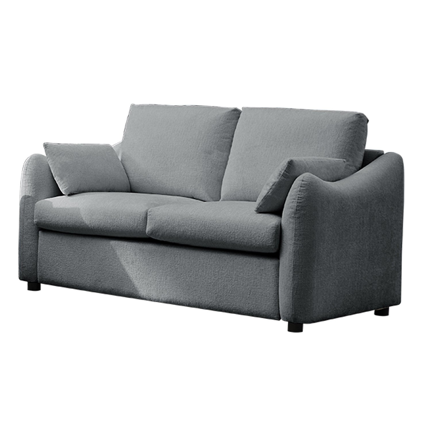 Sofá 2 Puestos Andretti Chenille Plomo