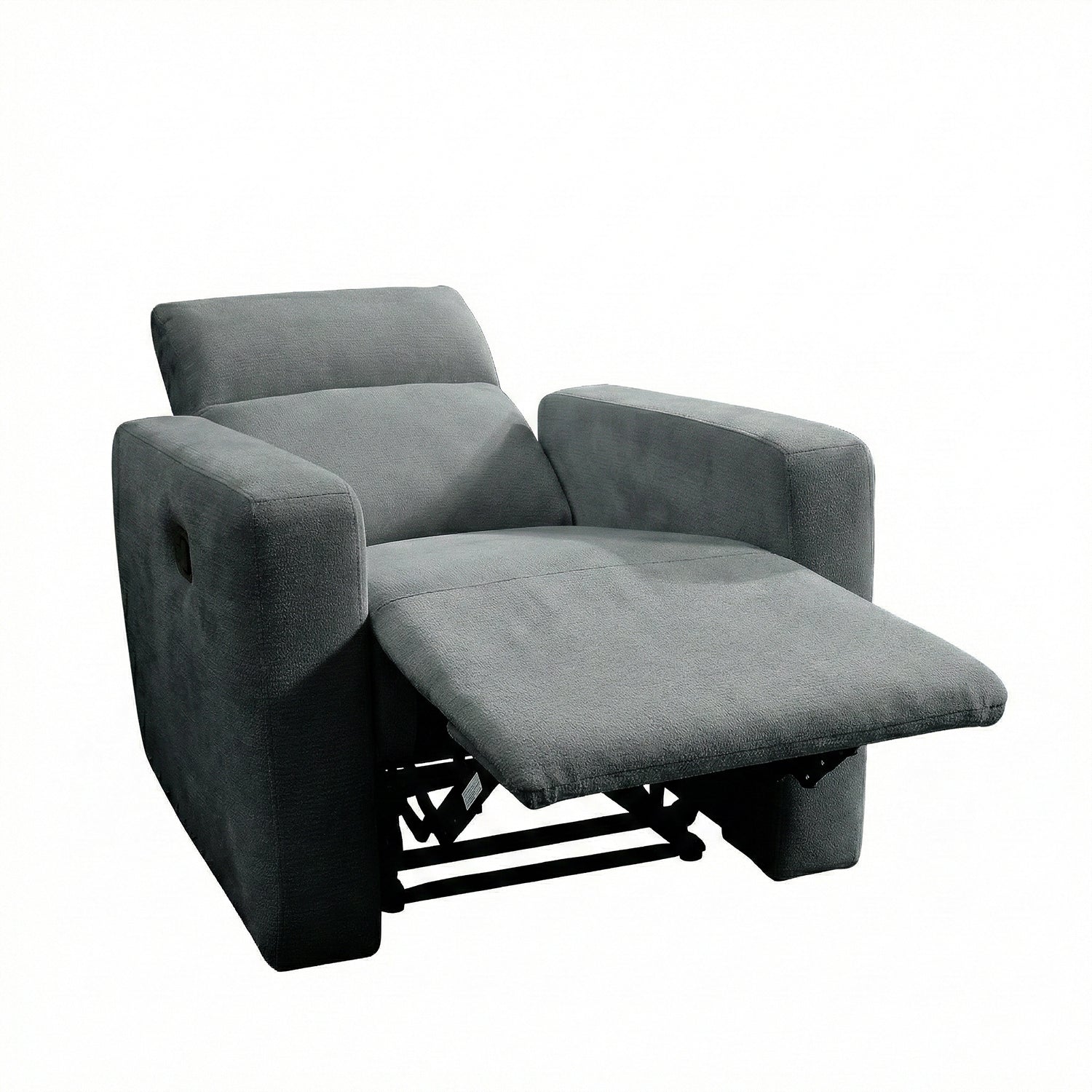 Silla Reclinable Caxias Chenille Gris Plomo