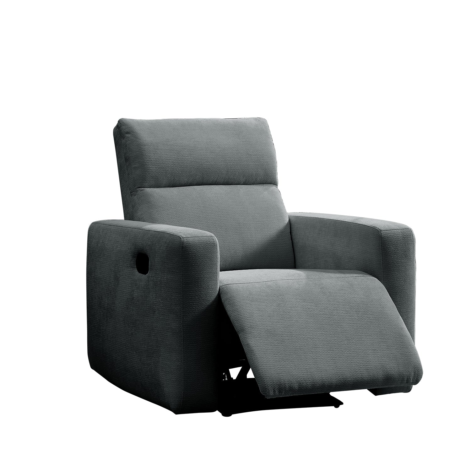 Silla Reclinable Caxias Chenille Gris Plomo