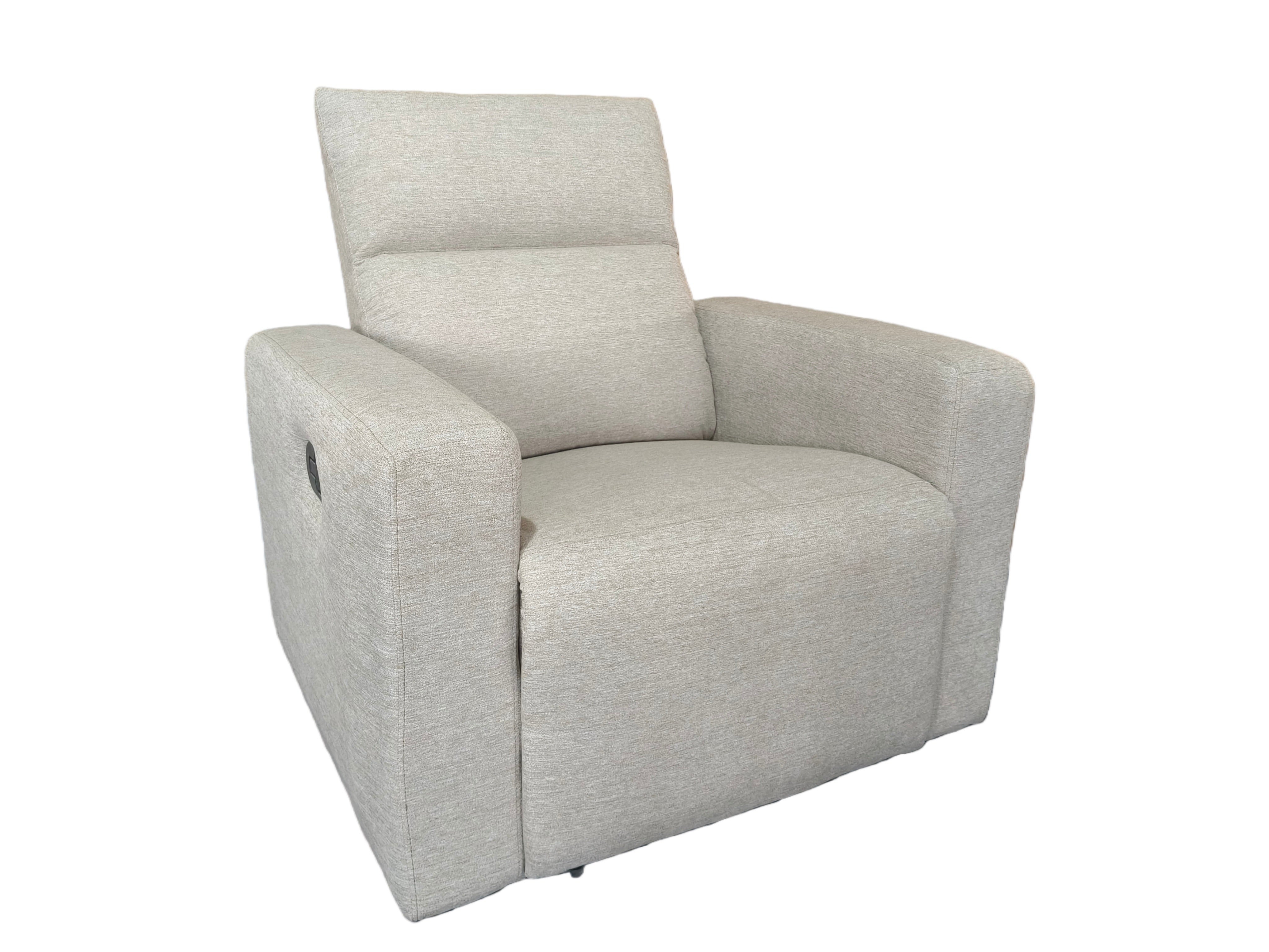 Silla Reclinable Caxias Chenille Taupe