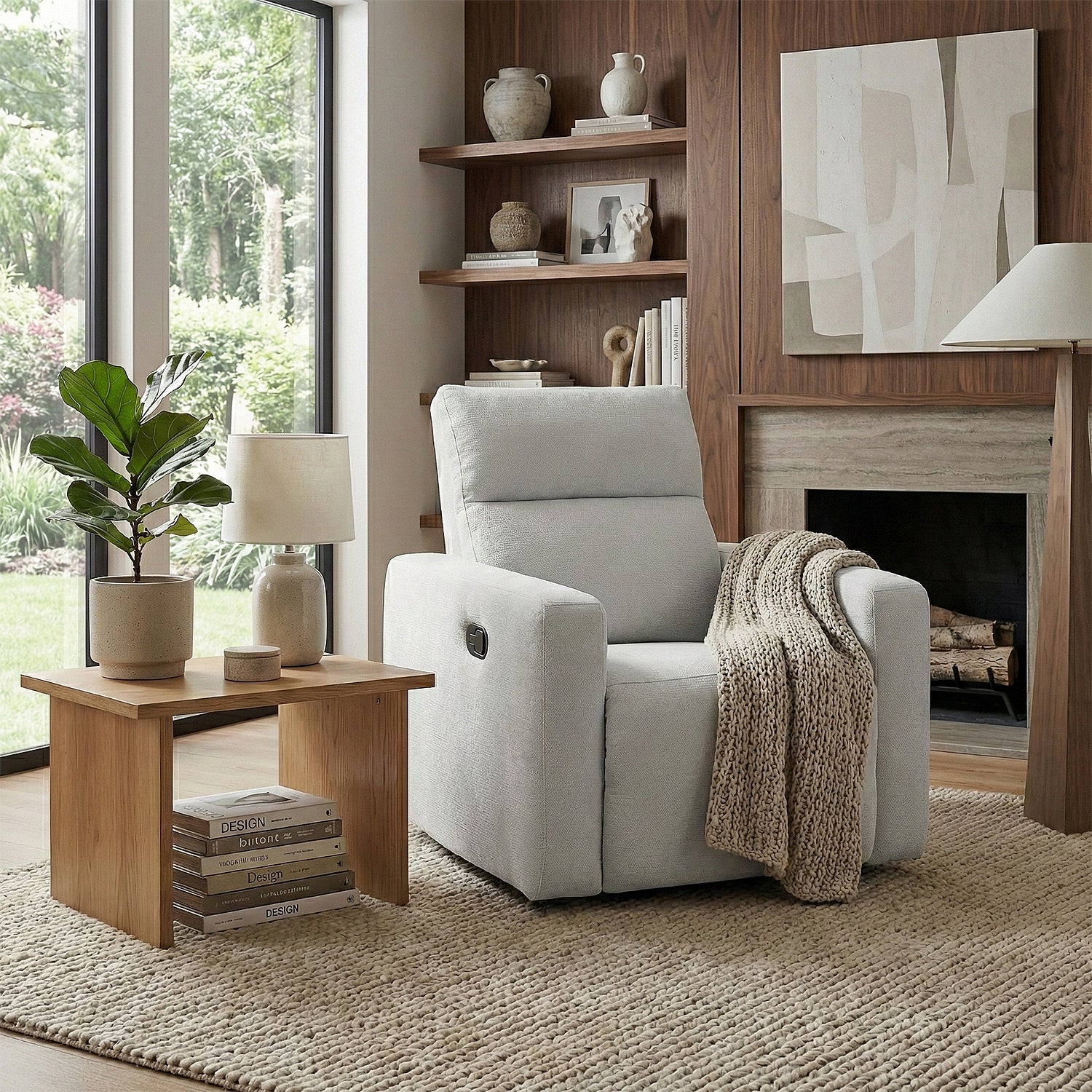 Silla Reclinable Caxias Chenille Gris