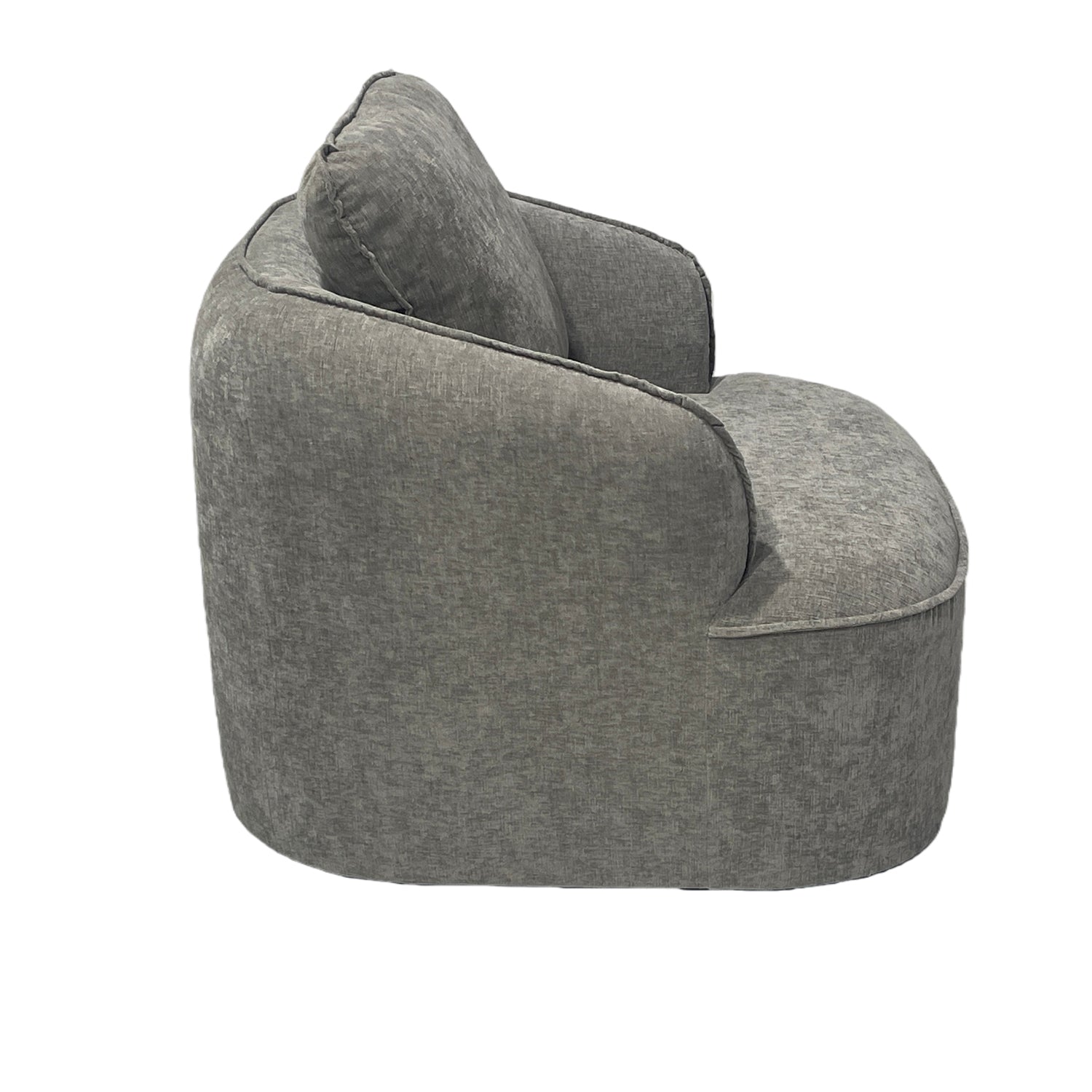 Butaca Elipse Chenille Plata