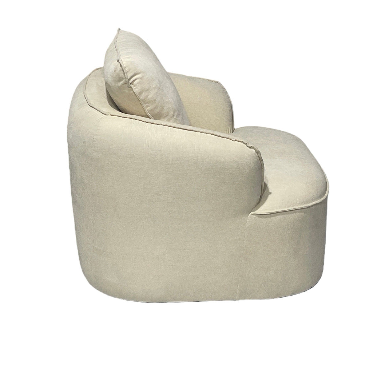 Butaca Elipse Chenille Off White