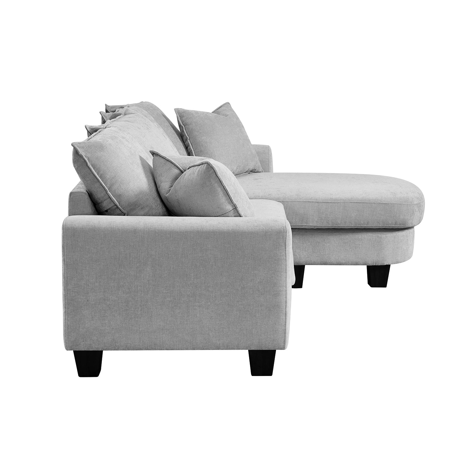 Sala Rinconera Fizz Chenille Gris