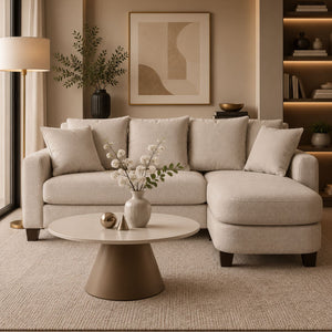 Sala Rinconera Fizz Chenille Beige