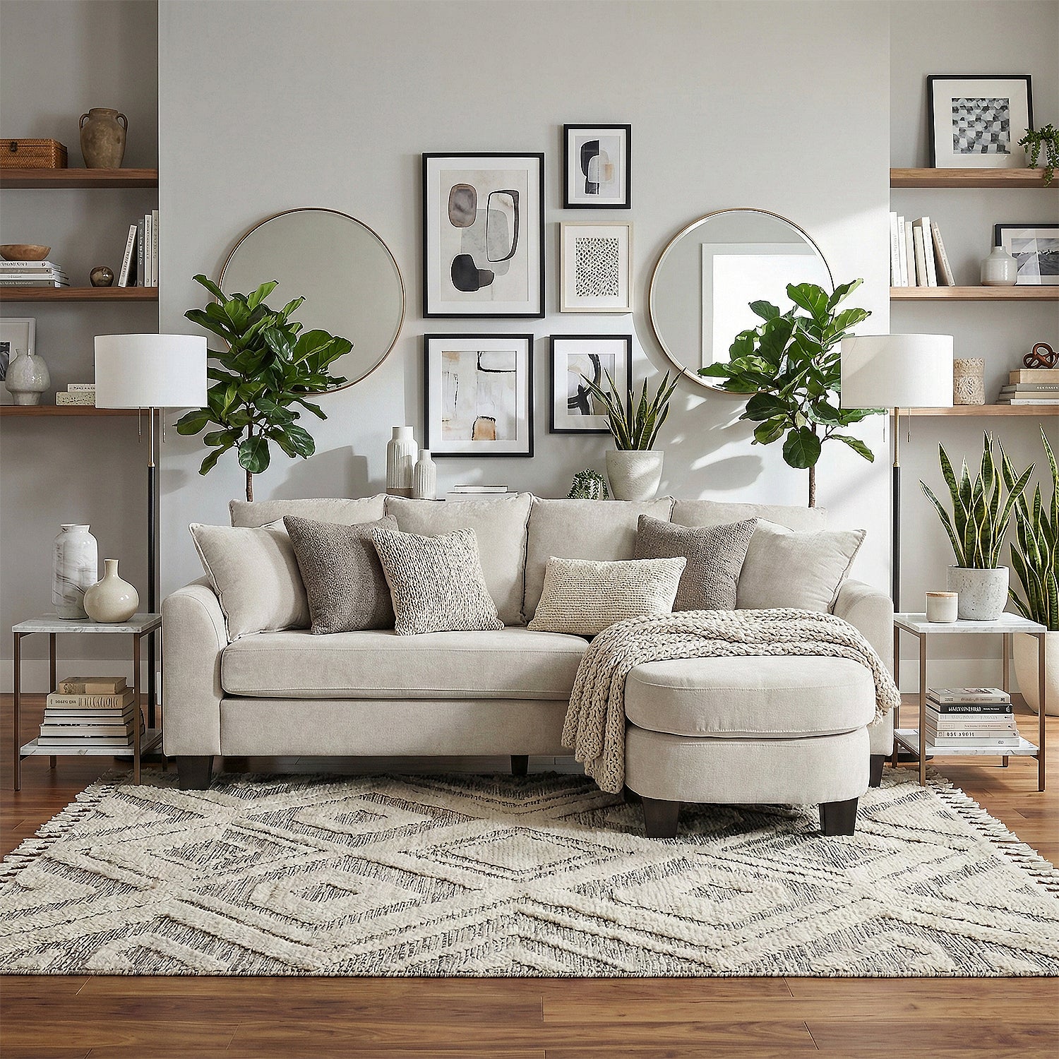 Sala Rinconera Fizz Chenille Plata