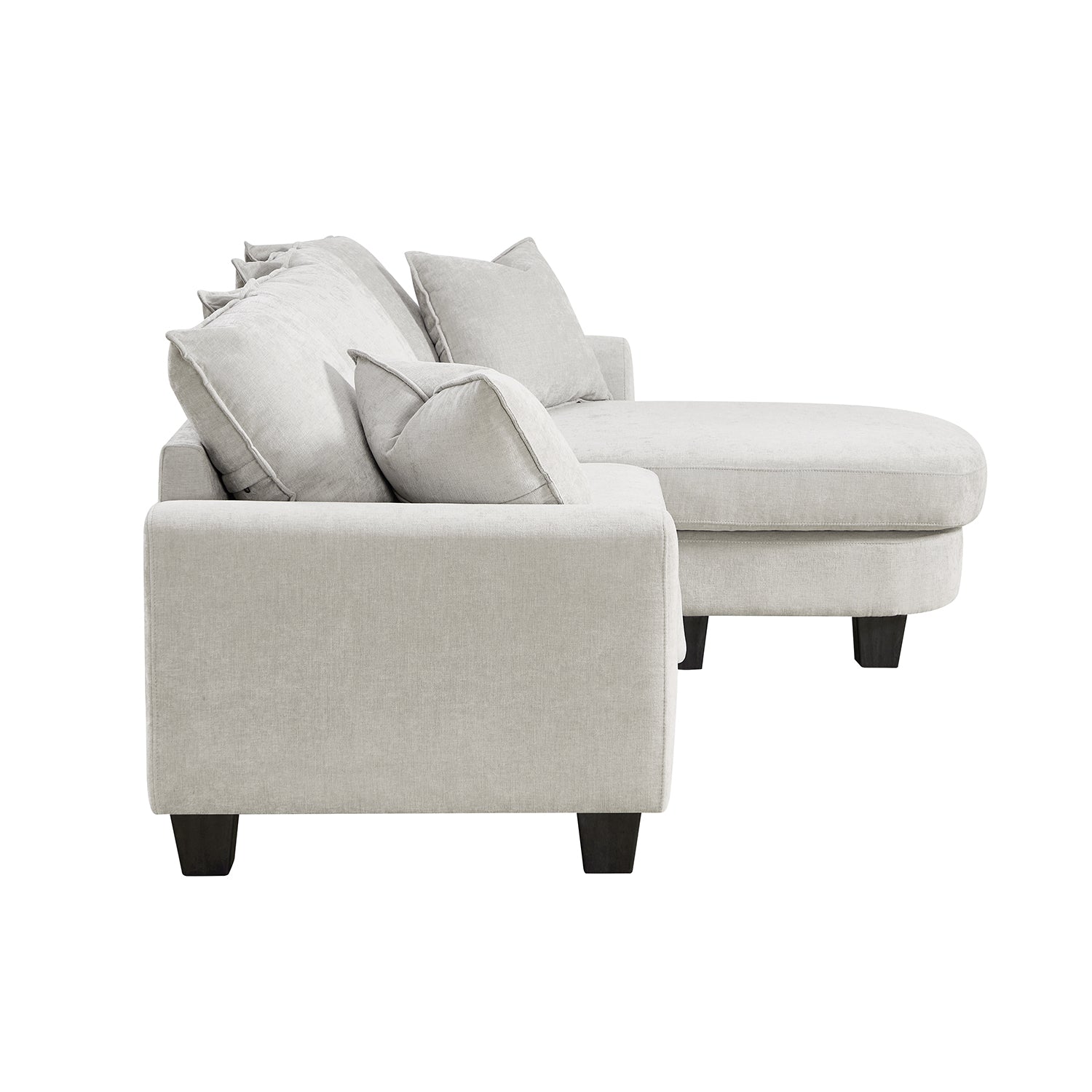 Sala Rinconera Fizz Chenille Plata