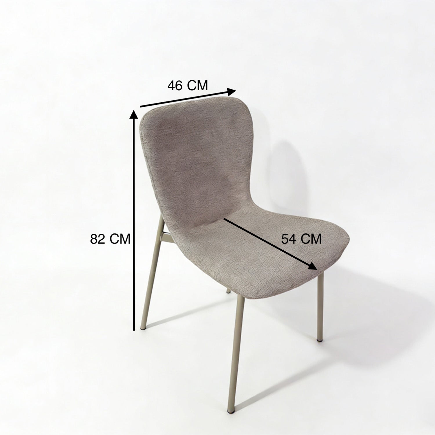 Comedor 4 Puestos Fizz Chenille Mocca, Marmolado