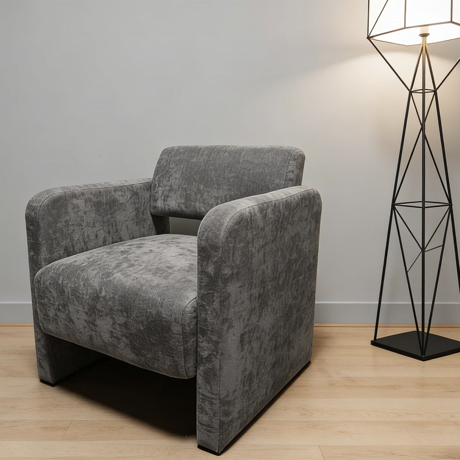 Butaca Buzz Chenille Plomo