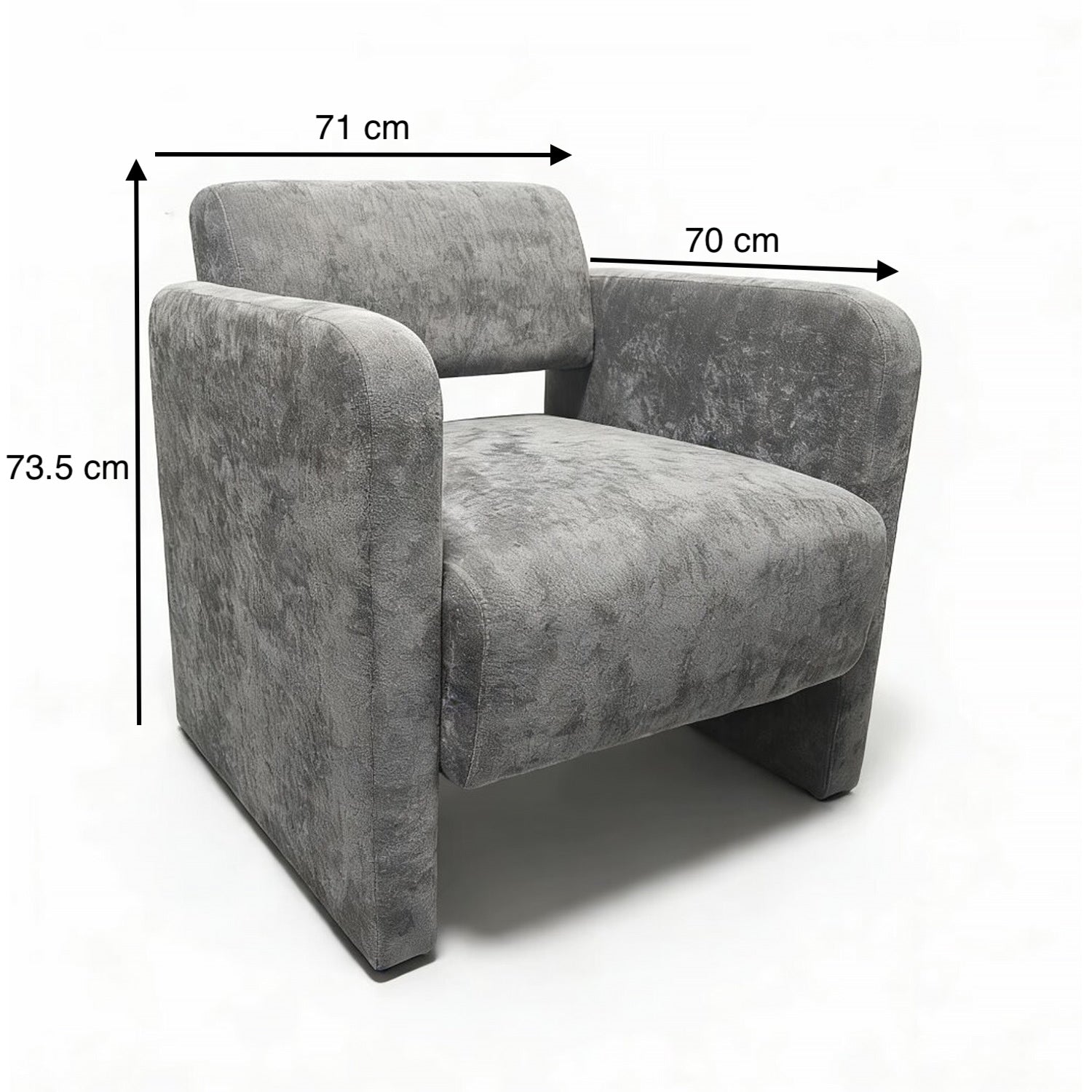 Butaca Buzz Chenille Plomo