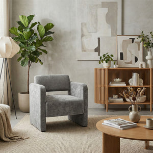 Butaca Buzz Chenille Plomo