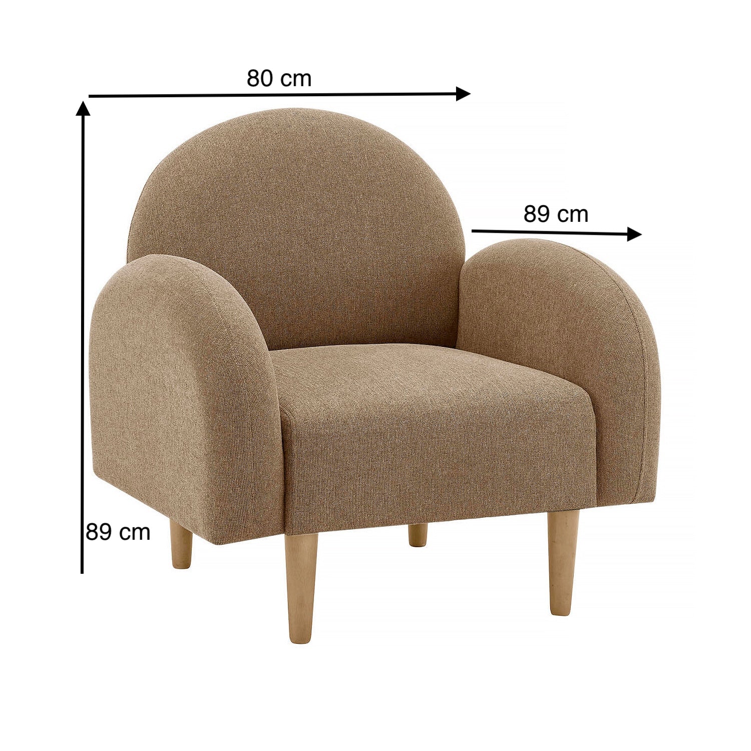 Poltrona Gerona Chenille Terra