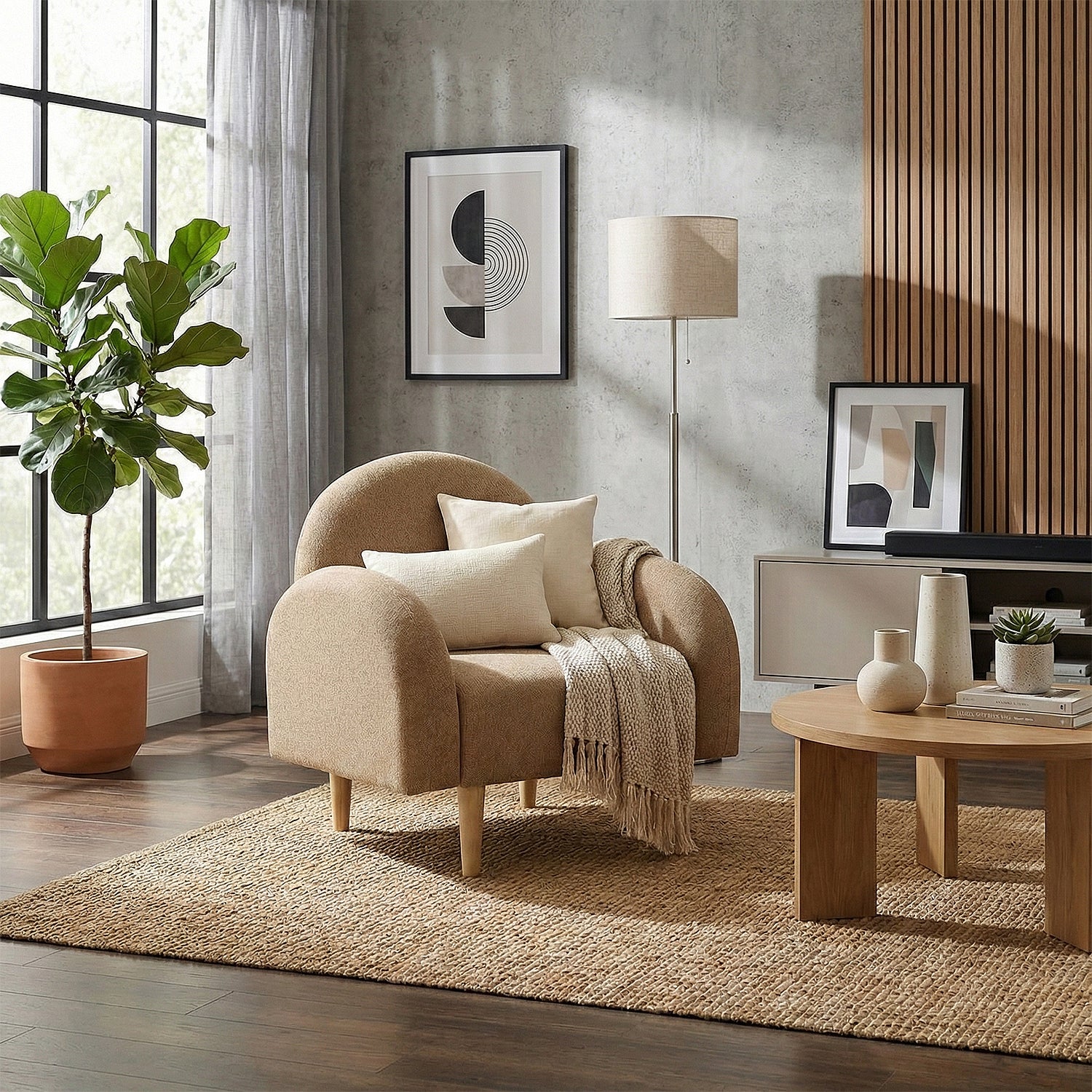 Poltrona Gerona Chenille Terra