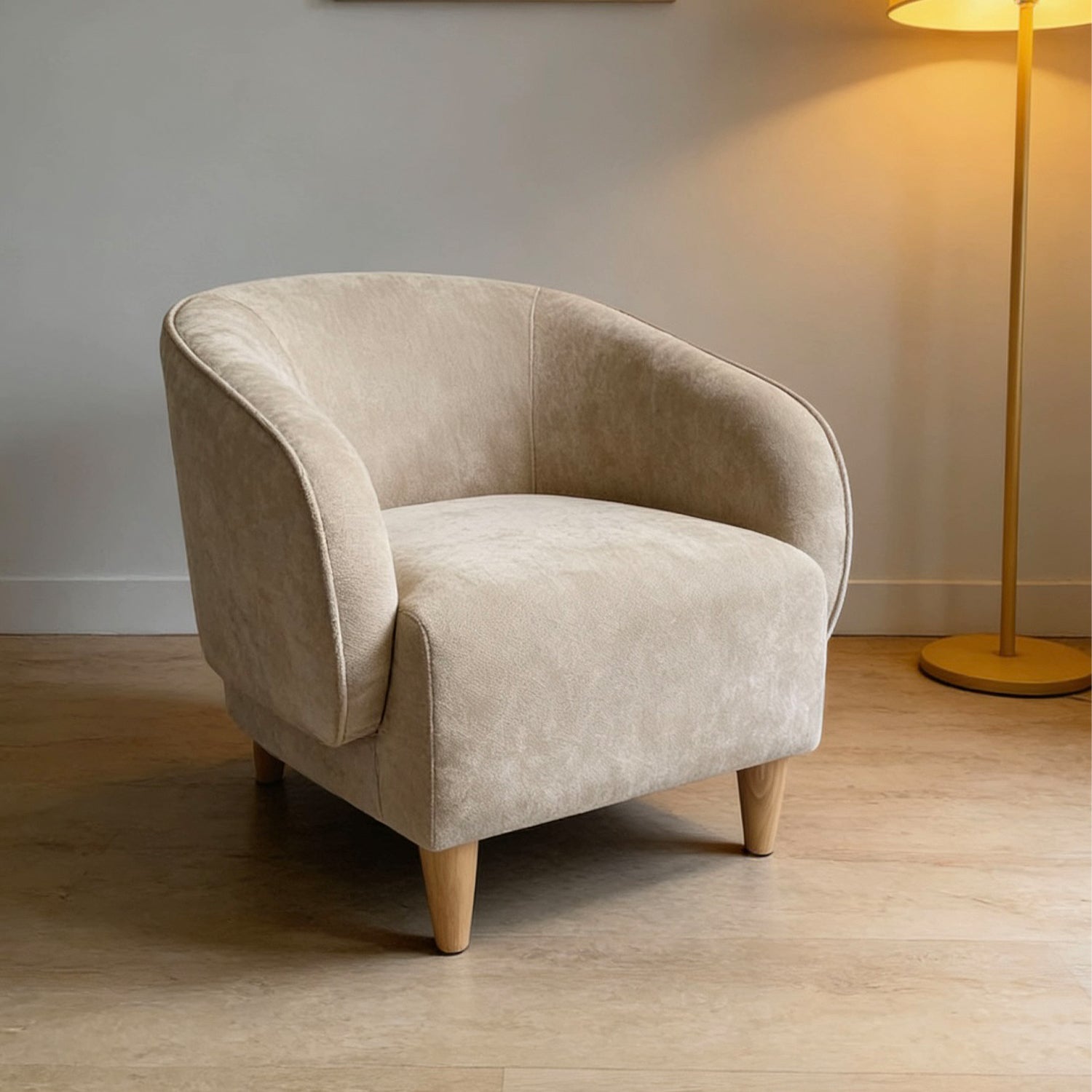 Butaca Carol Chenille Beige