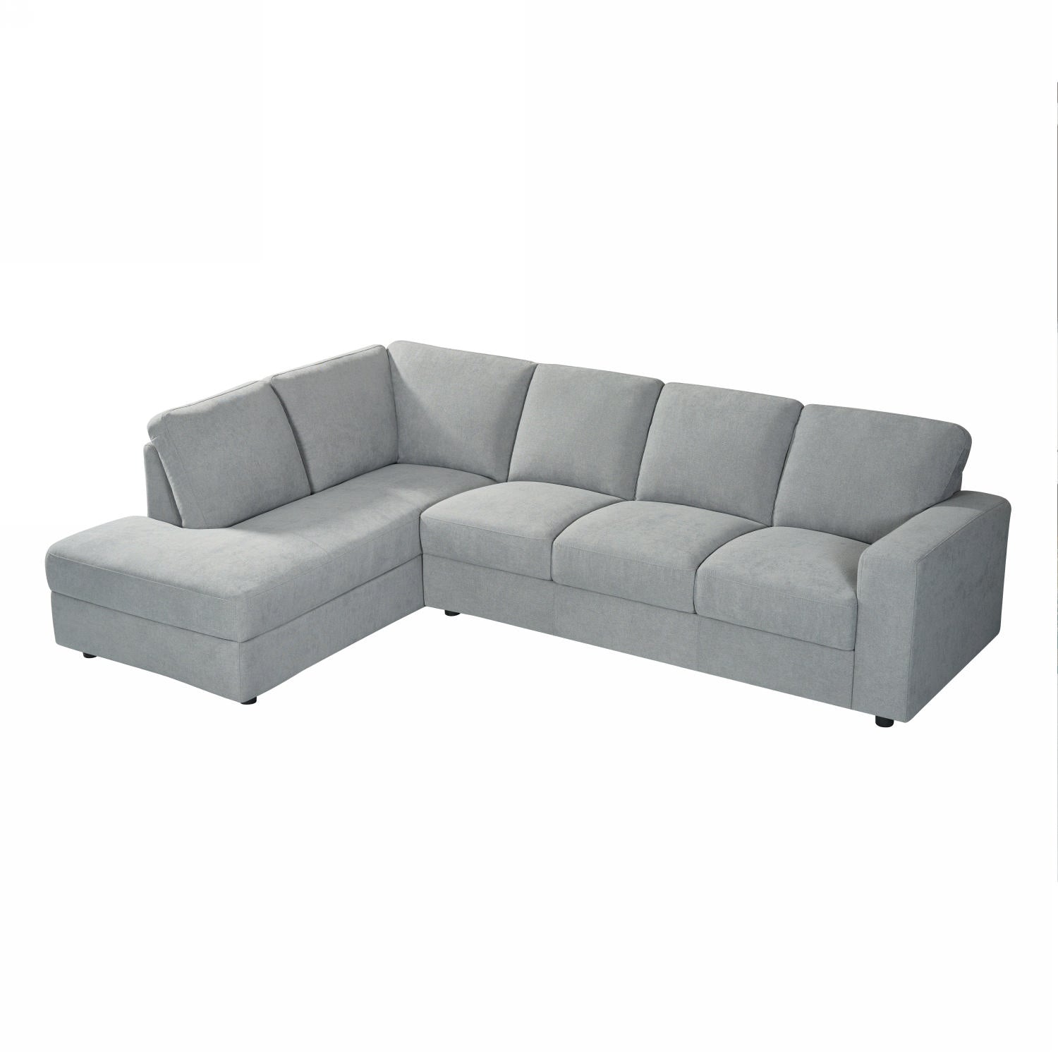 Sala Rinconera Rusel Chenille Gris