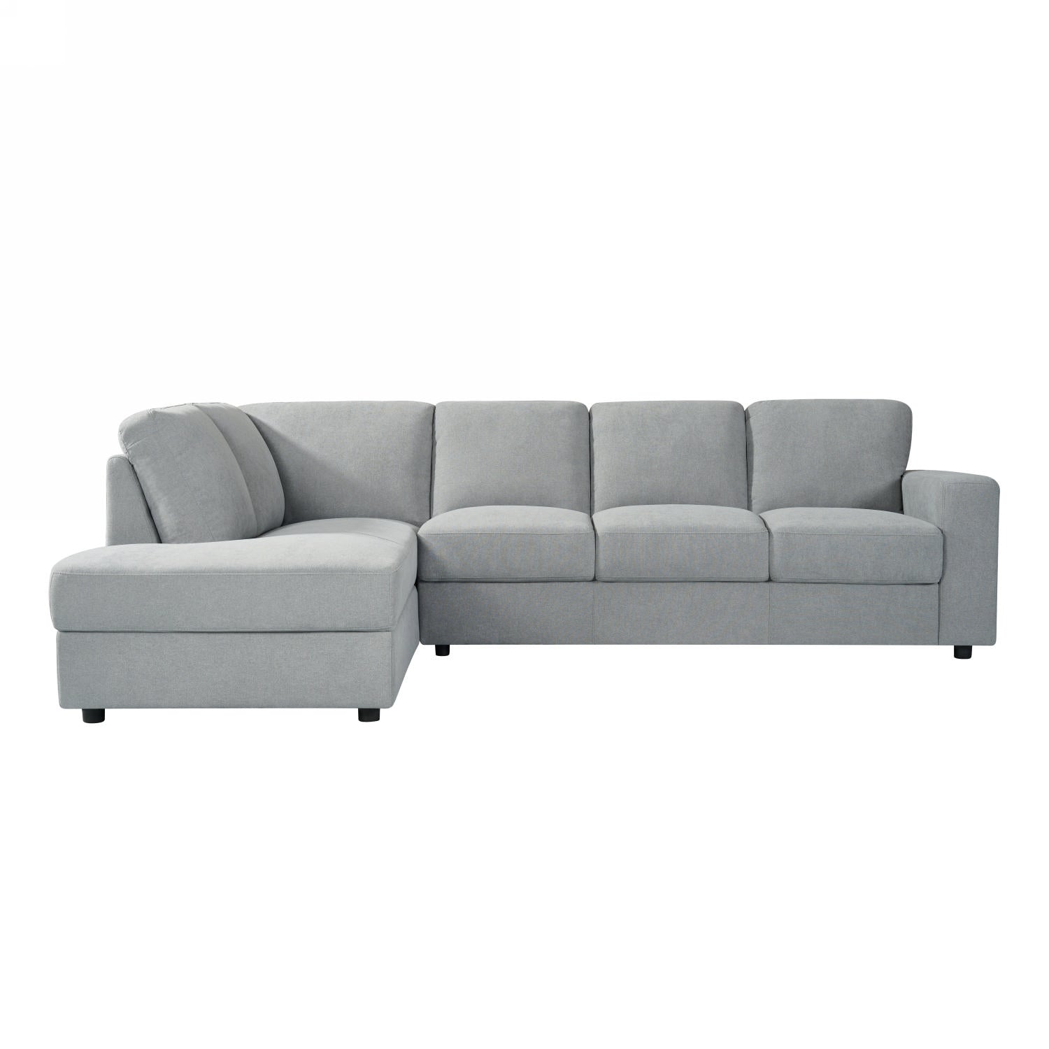 Sala Rinconera Rusel Chenille Gris