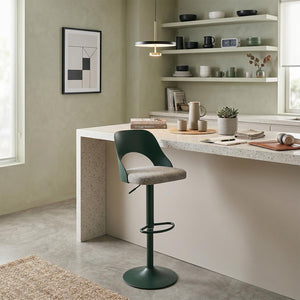 Silla De Bar Dana Lino Verde