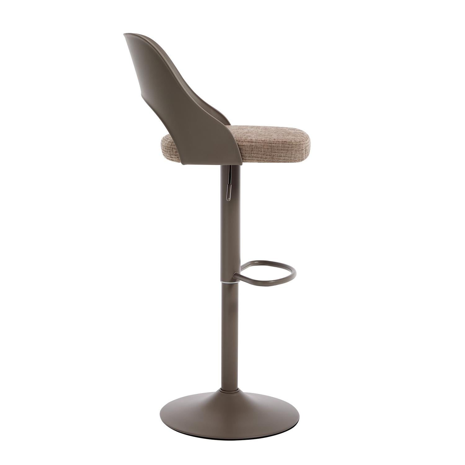 Silla De Bar Dana Lino Taupe