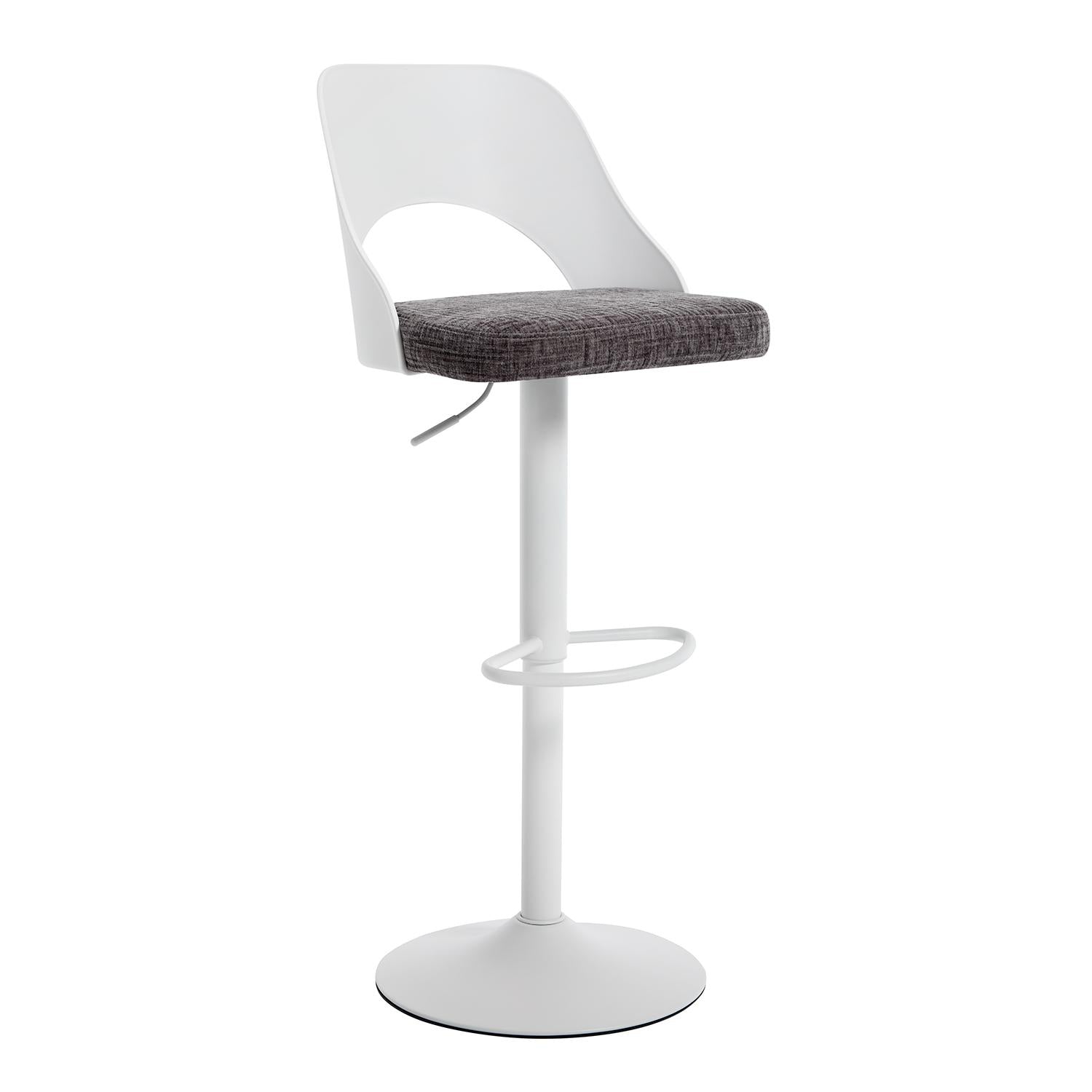 Silla De Bar Dana Lino Gris