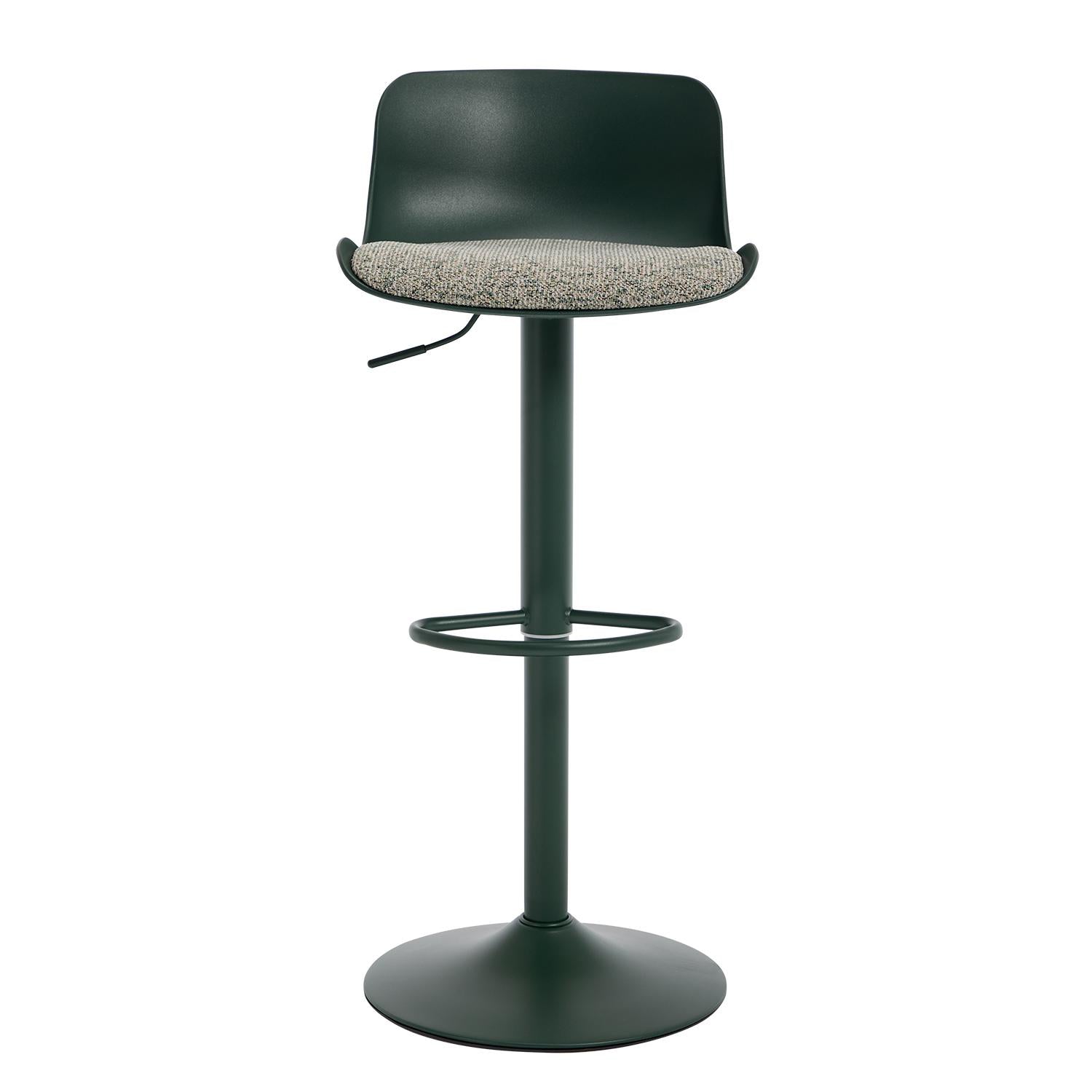 Silla De Bar Ethan Lino Verde
