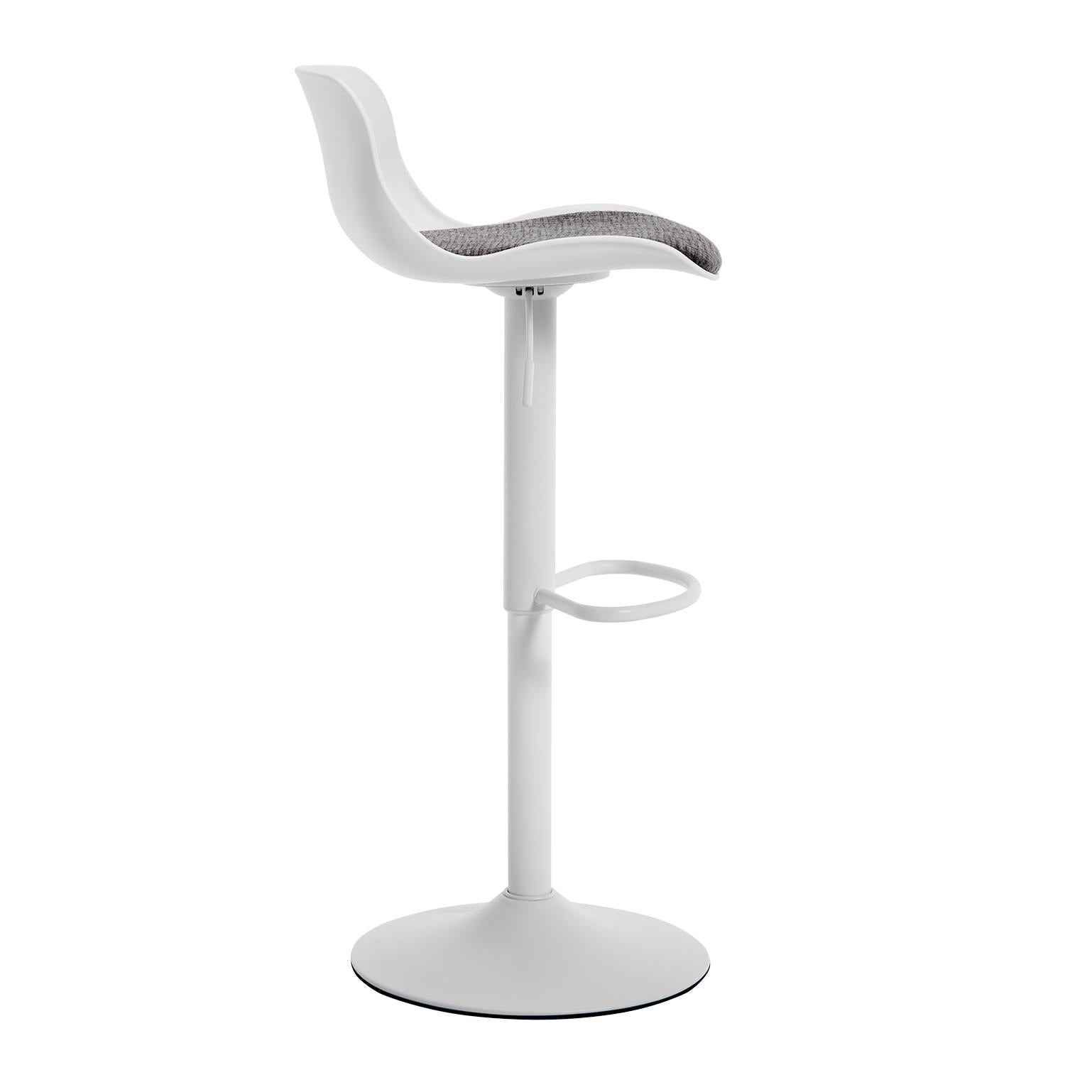 Silla De Bar Ethan Lino Gris