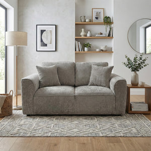 Sofá 2 Puestos Baxter Chenille Gris