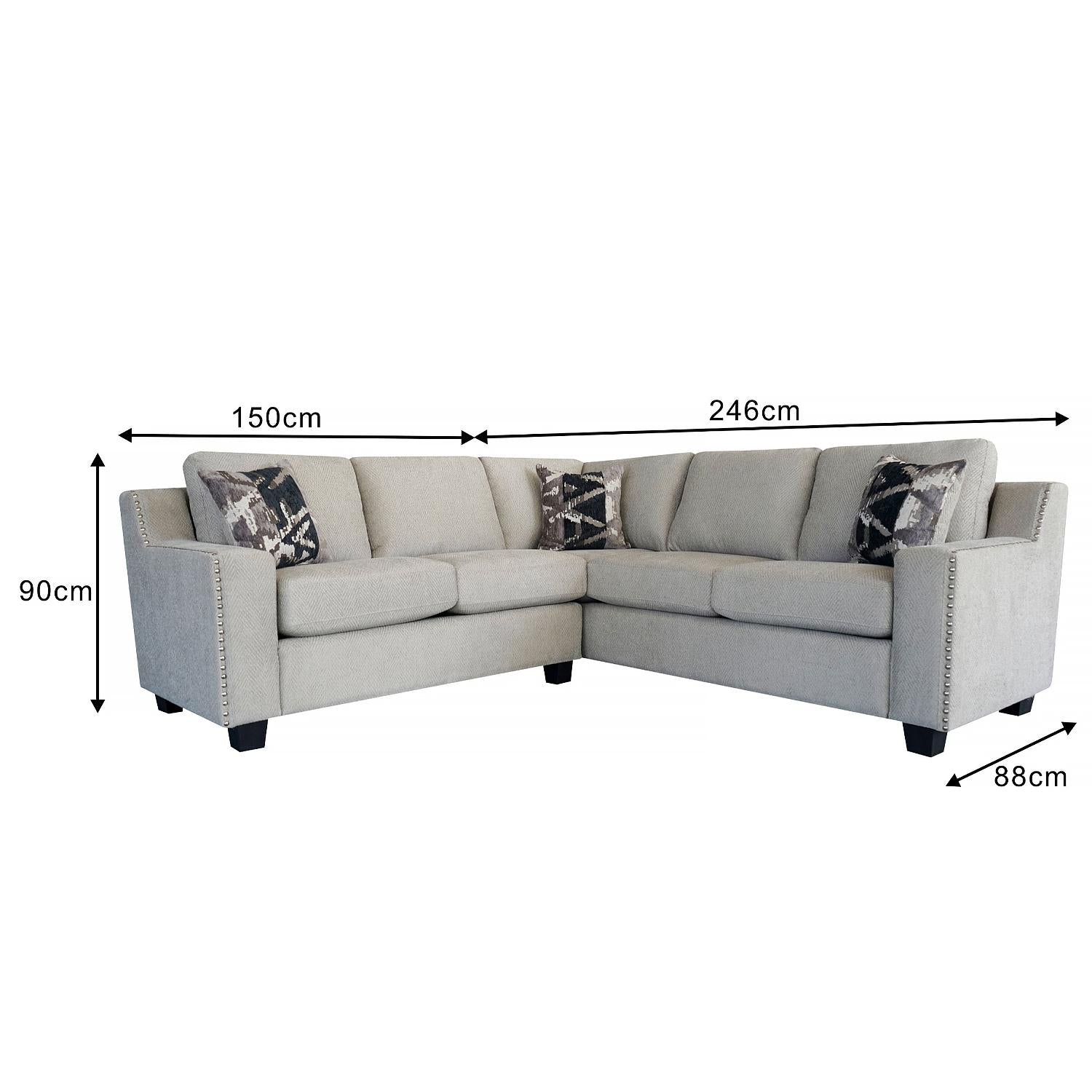 Sala Rinconera Franz Chenille Beige