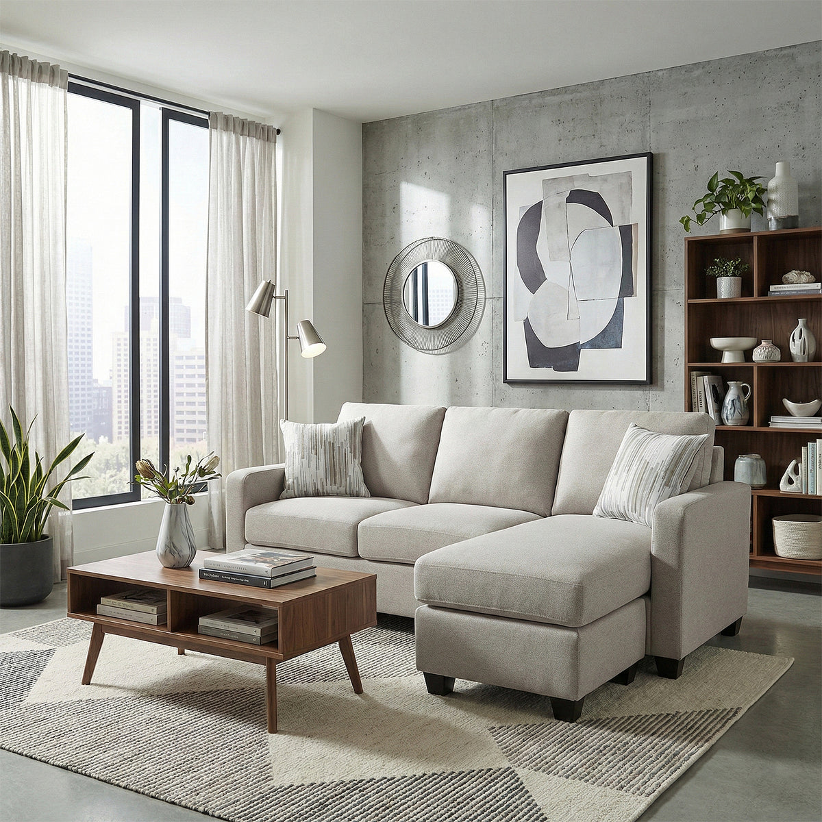 Sala Rinconera Ilana Lino Beige