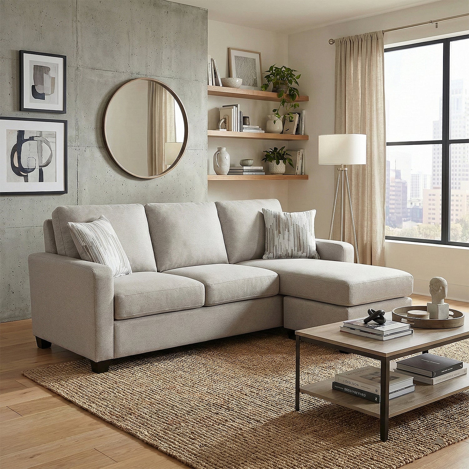 Sala Rinconera Ilana Lino Beige