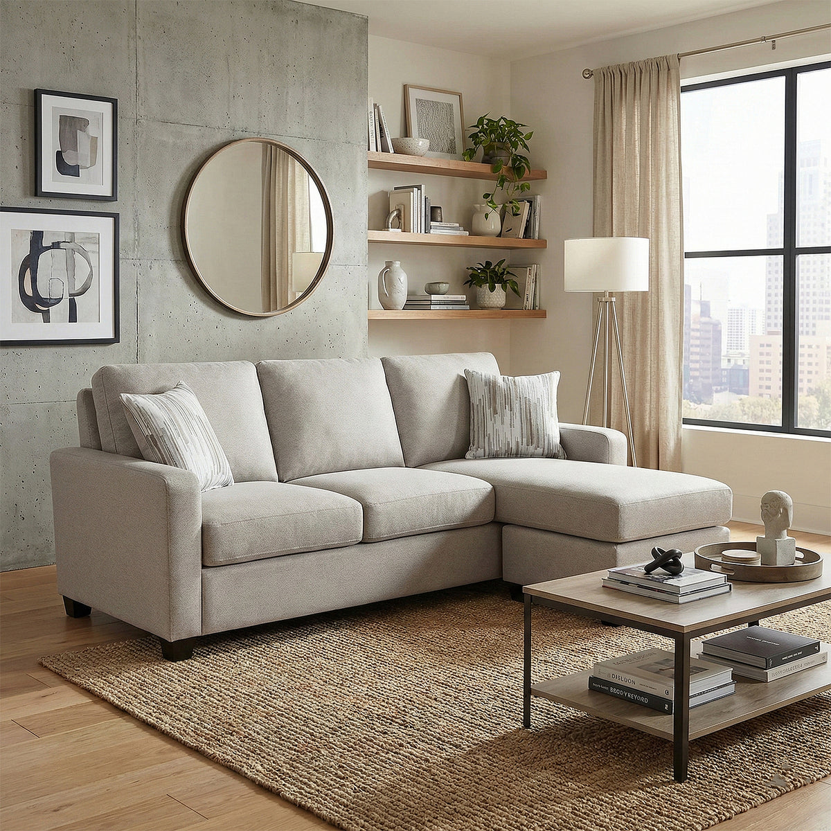 Sala Rinconera Ilana Lino Beige