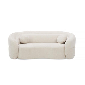 Sofá 2 Puestos Weiss Chenille Beige