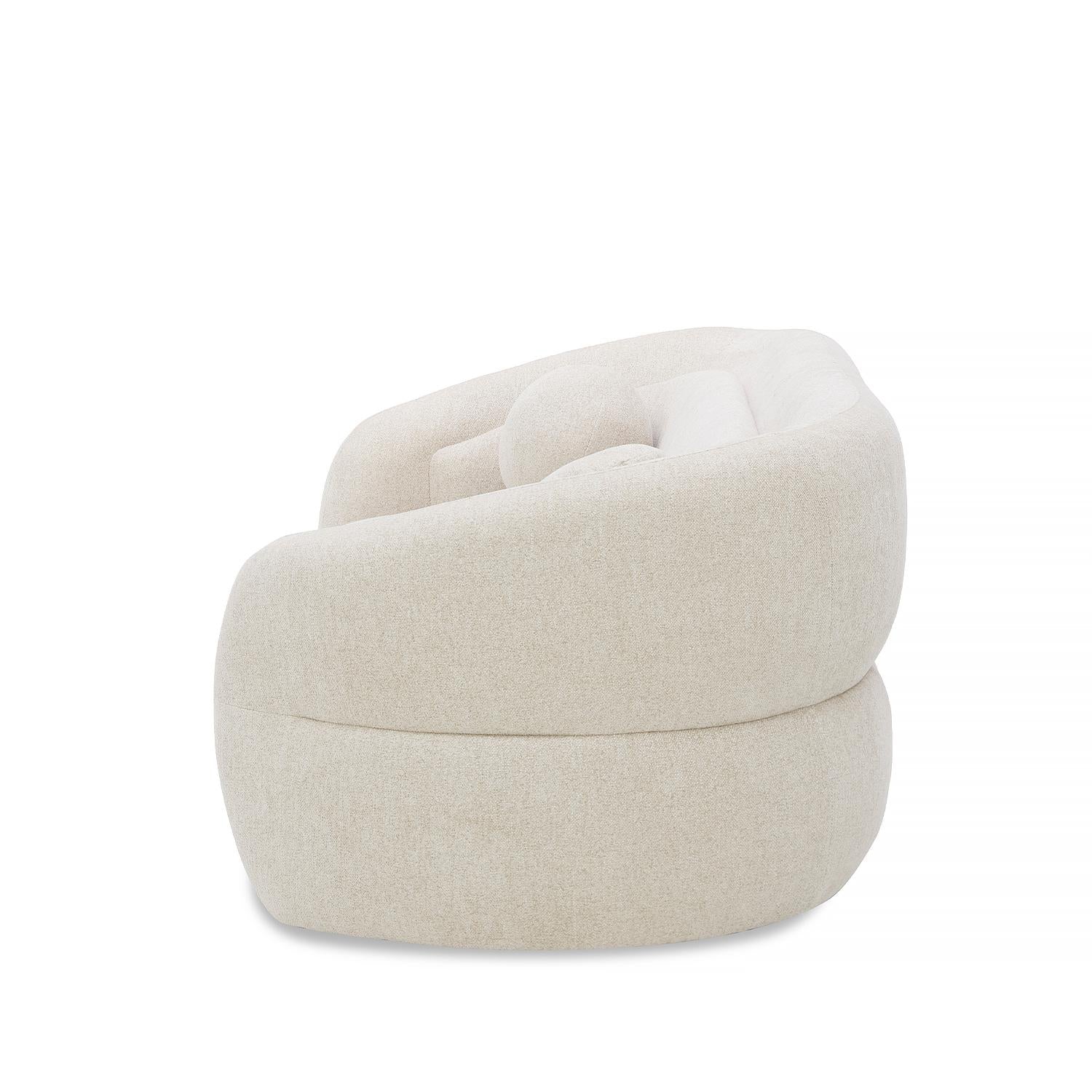 Sofá 2 Puestos Weiss Chenille Beige