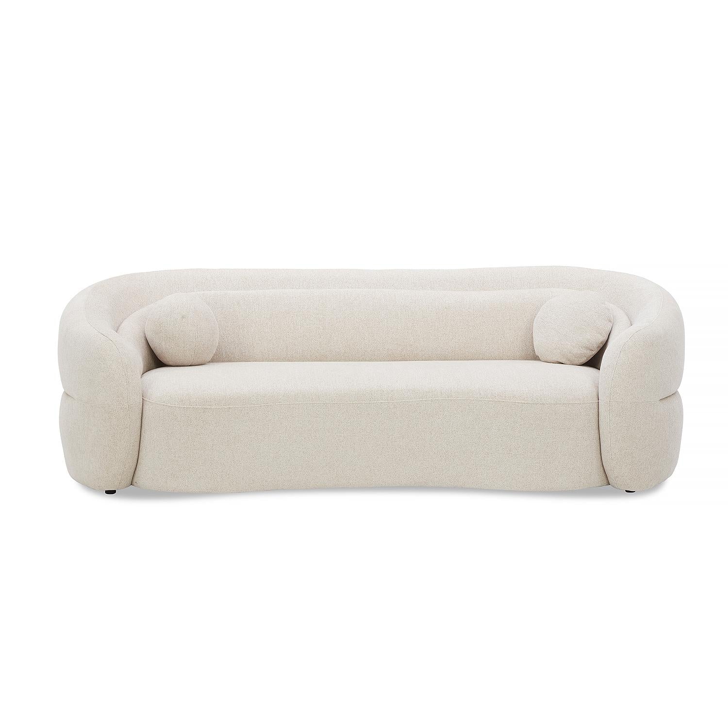 Sofá 3 Puestos Weiss Chenille Beige
