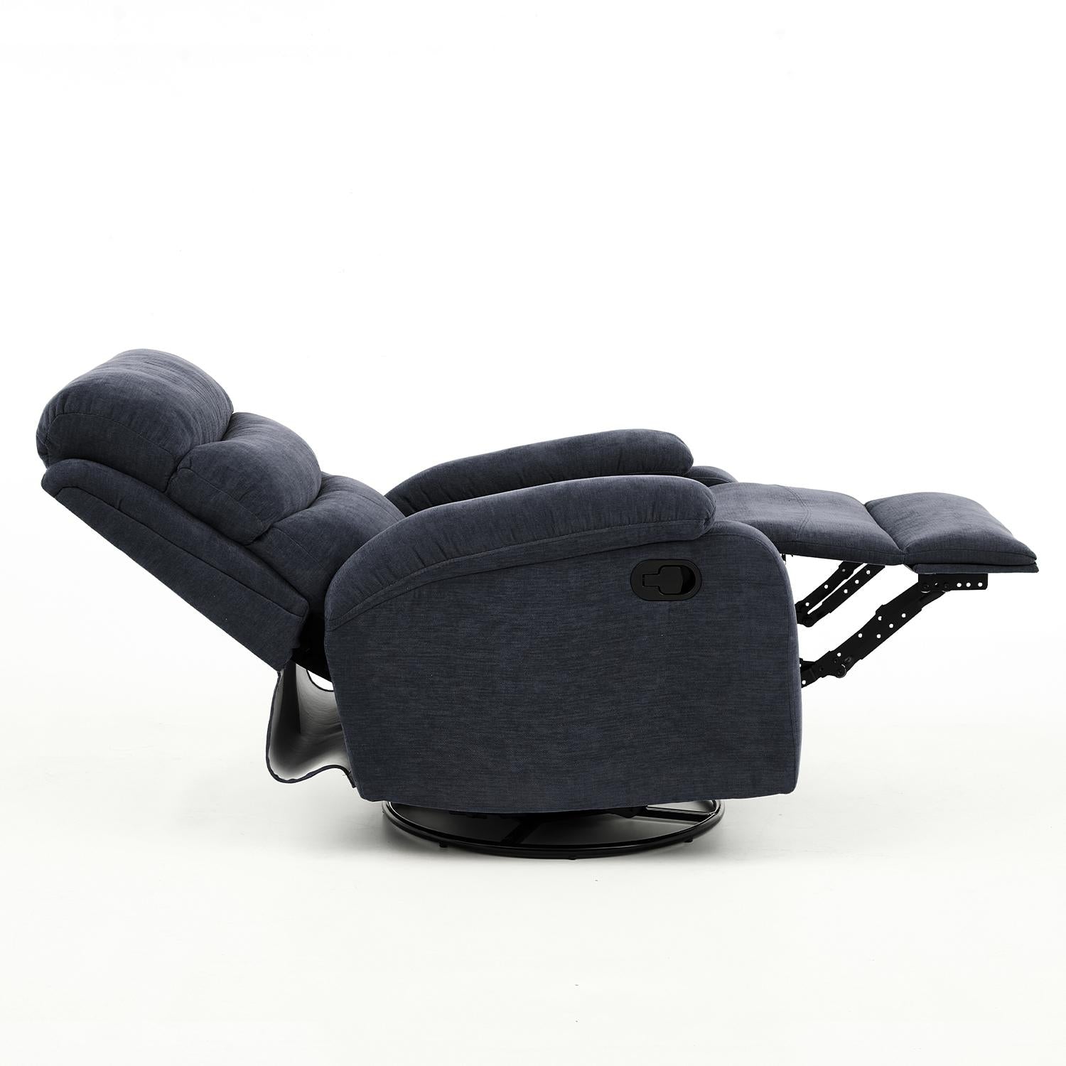 Silla Reclinable Berin Chenille Plomo