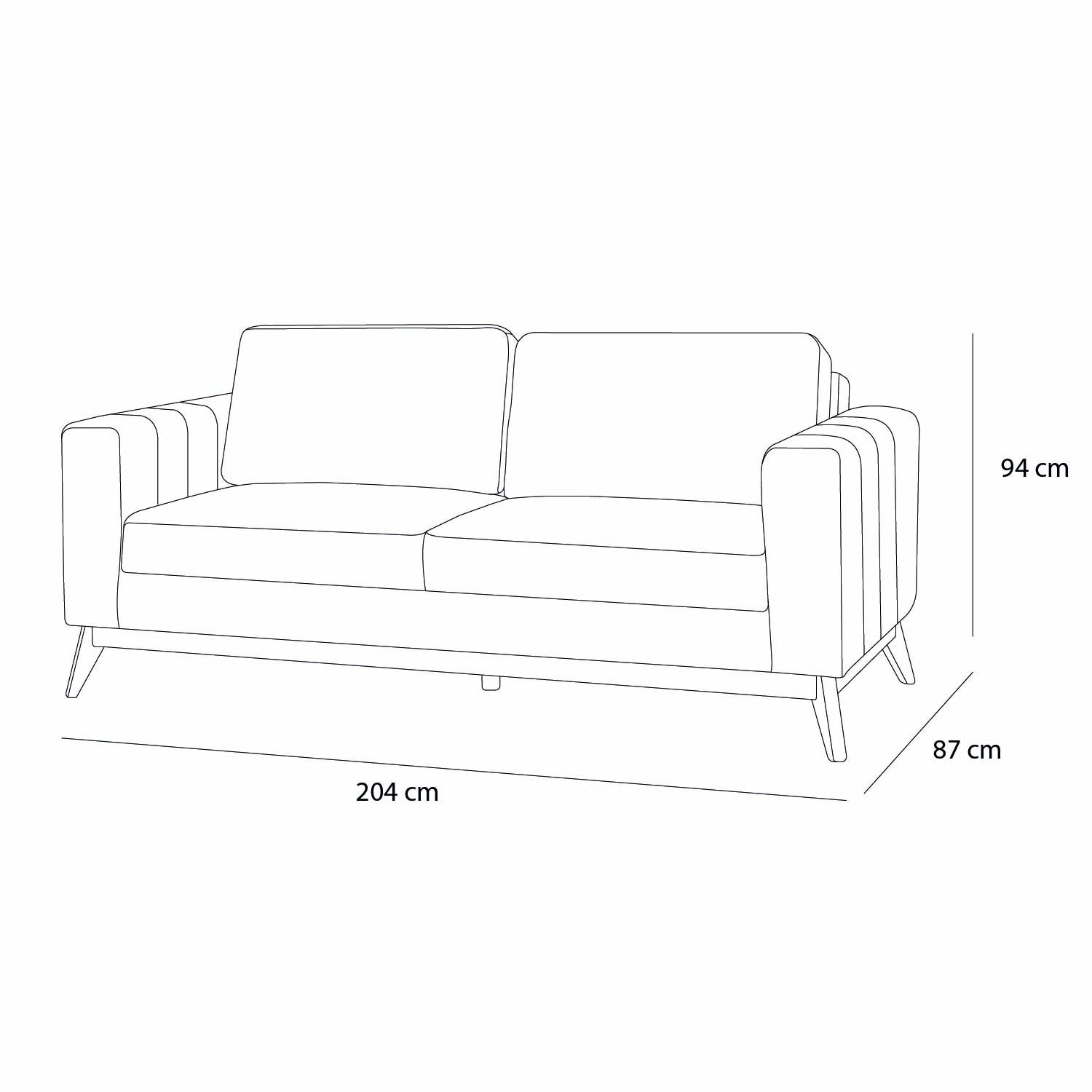 Sofá Cama Line Marbella Beige, Champaña