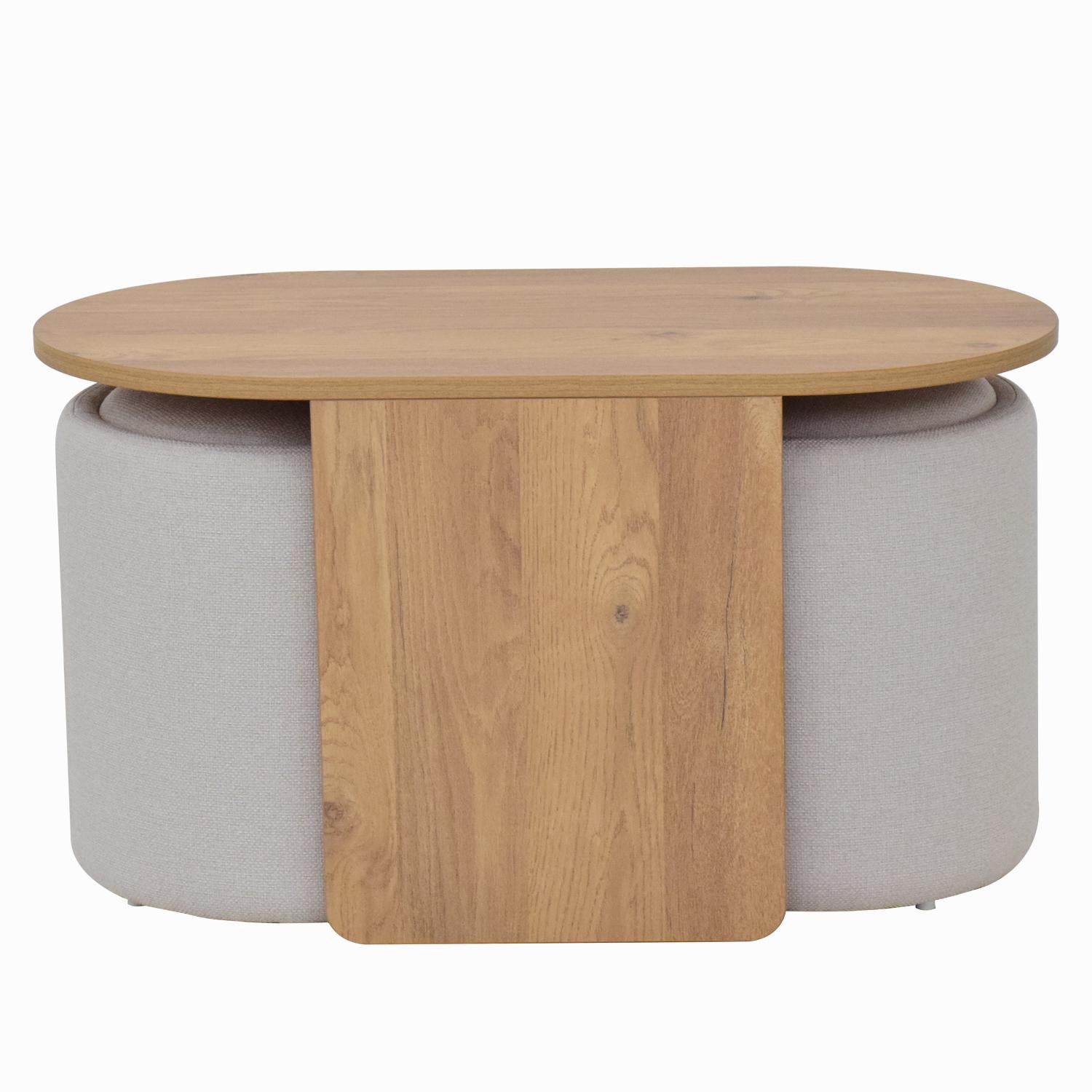 Mesa De Centro Gala Beige, Natural