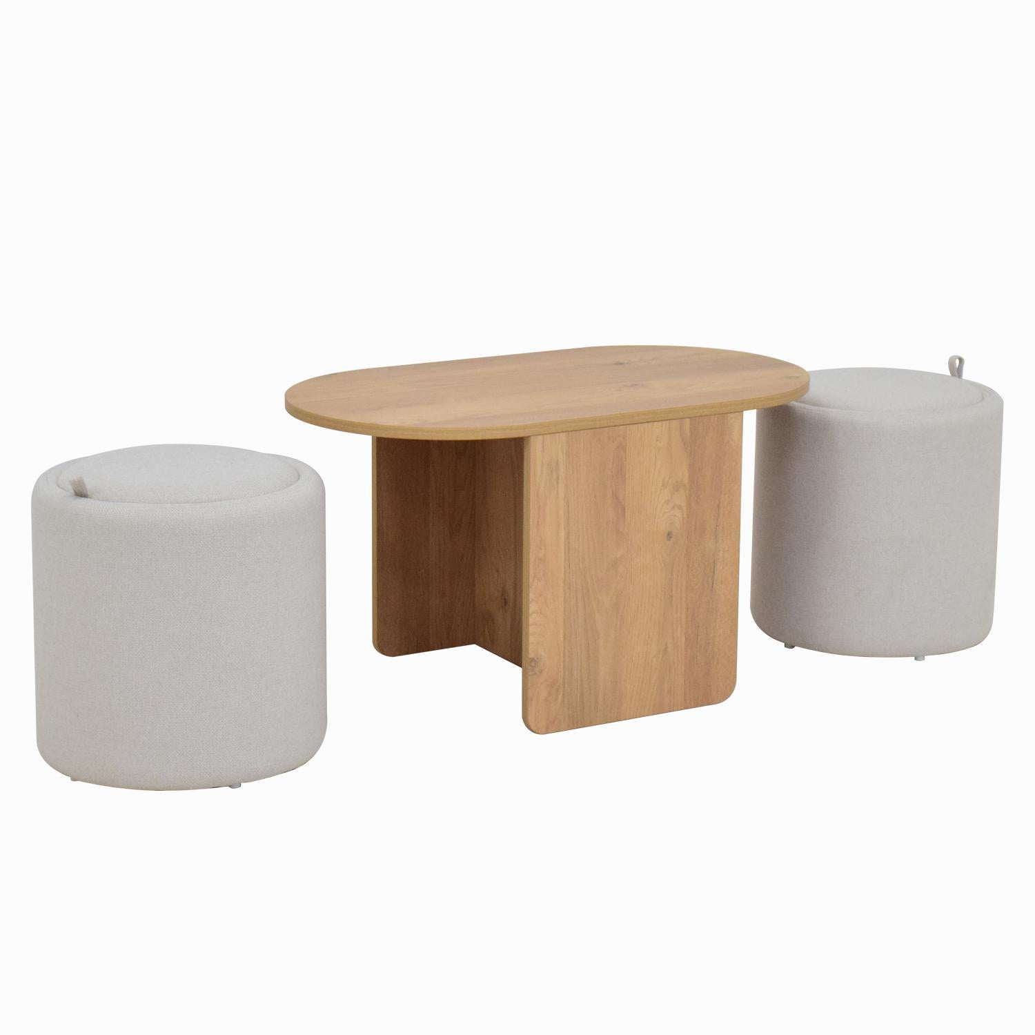 Mesa De Centro Gala Beige, Natural