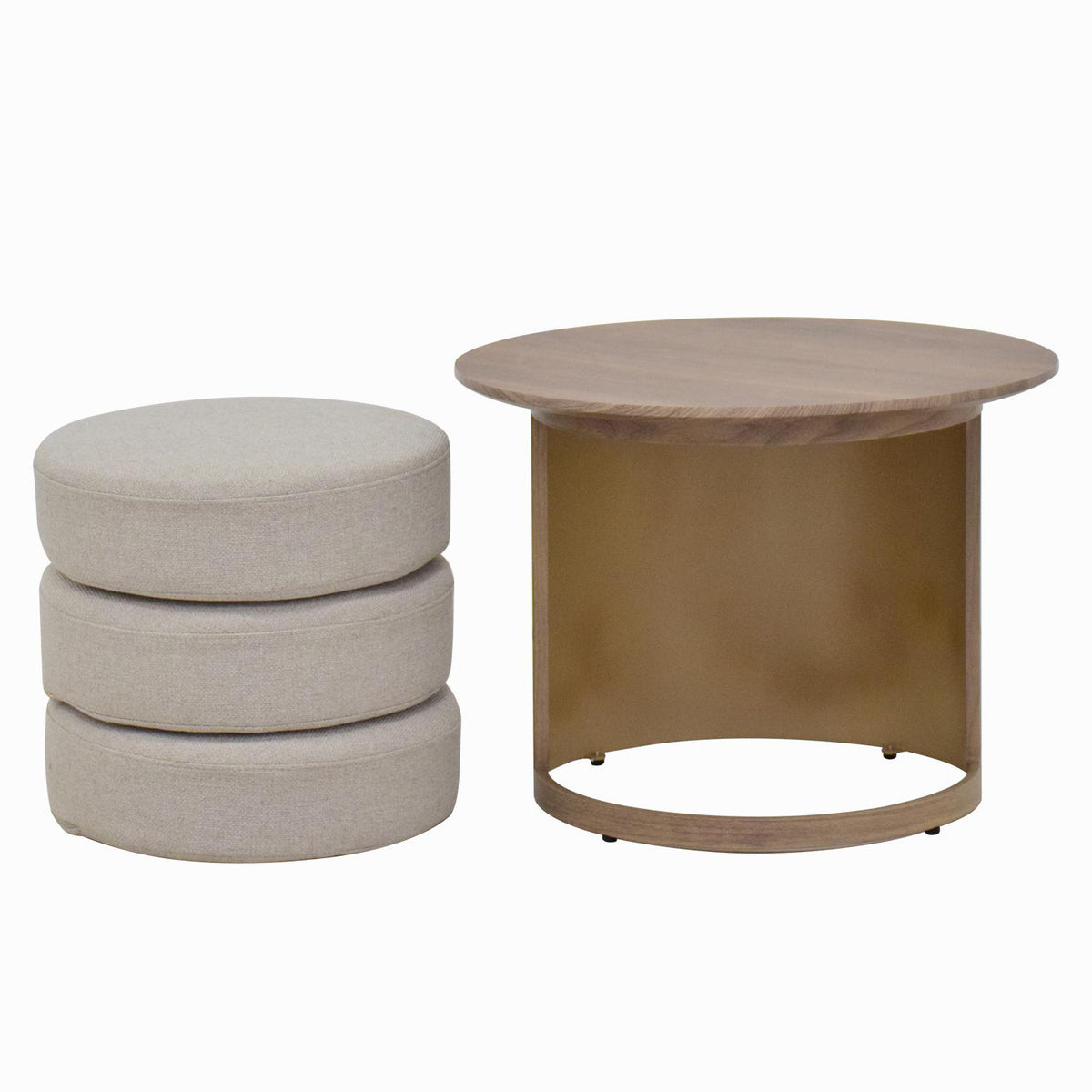 Mesa De Centro Rieli Beige, Natural