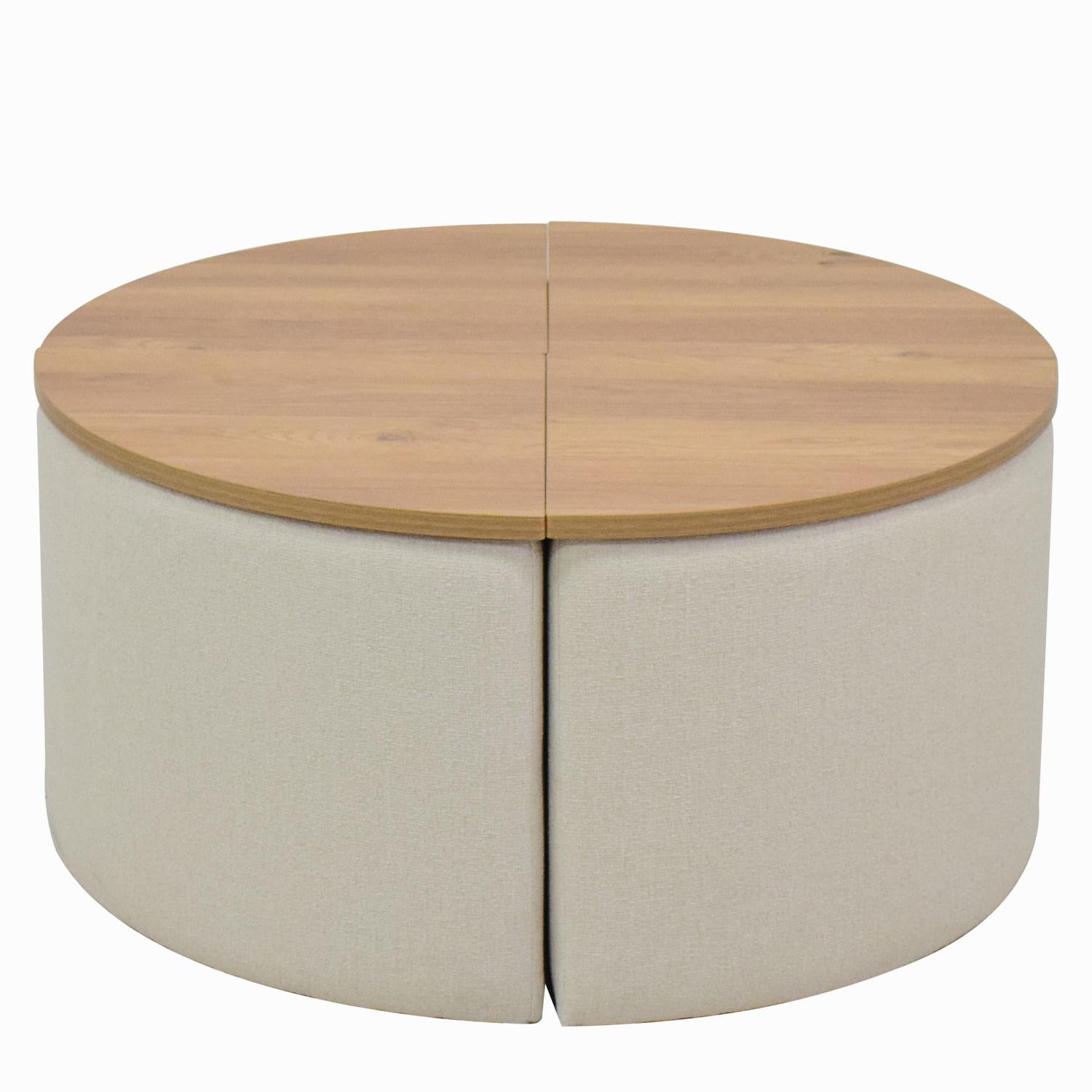 Mesa De Centro Romby Beige, Natural