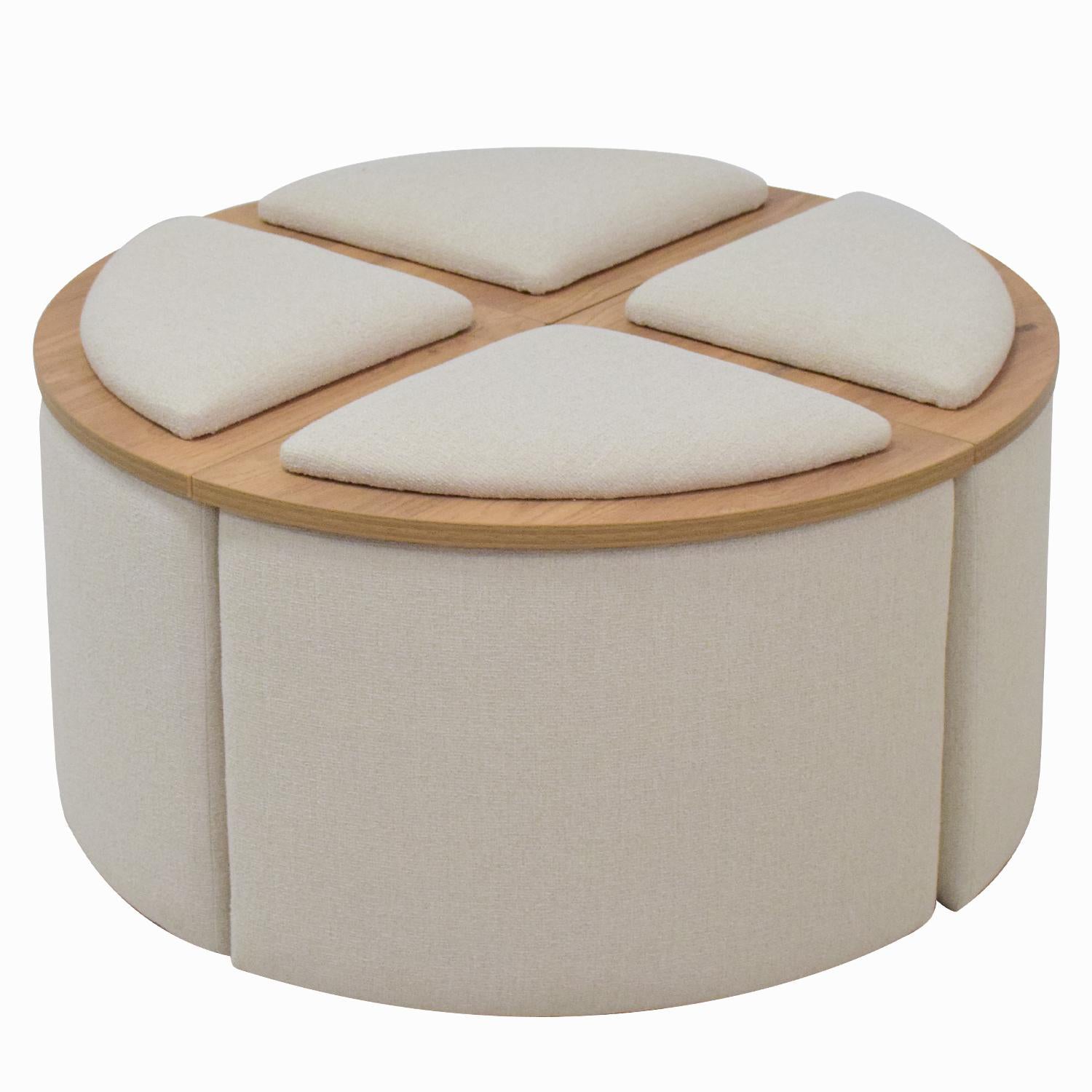 Mesa De Centro Rieli Beige, Natural
