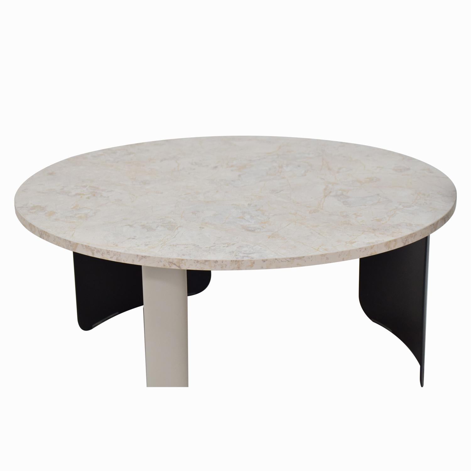 Mesa De Centro Thiara Marmolado, Negro setx2