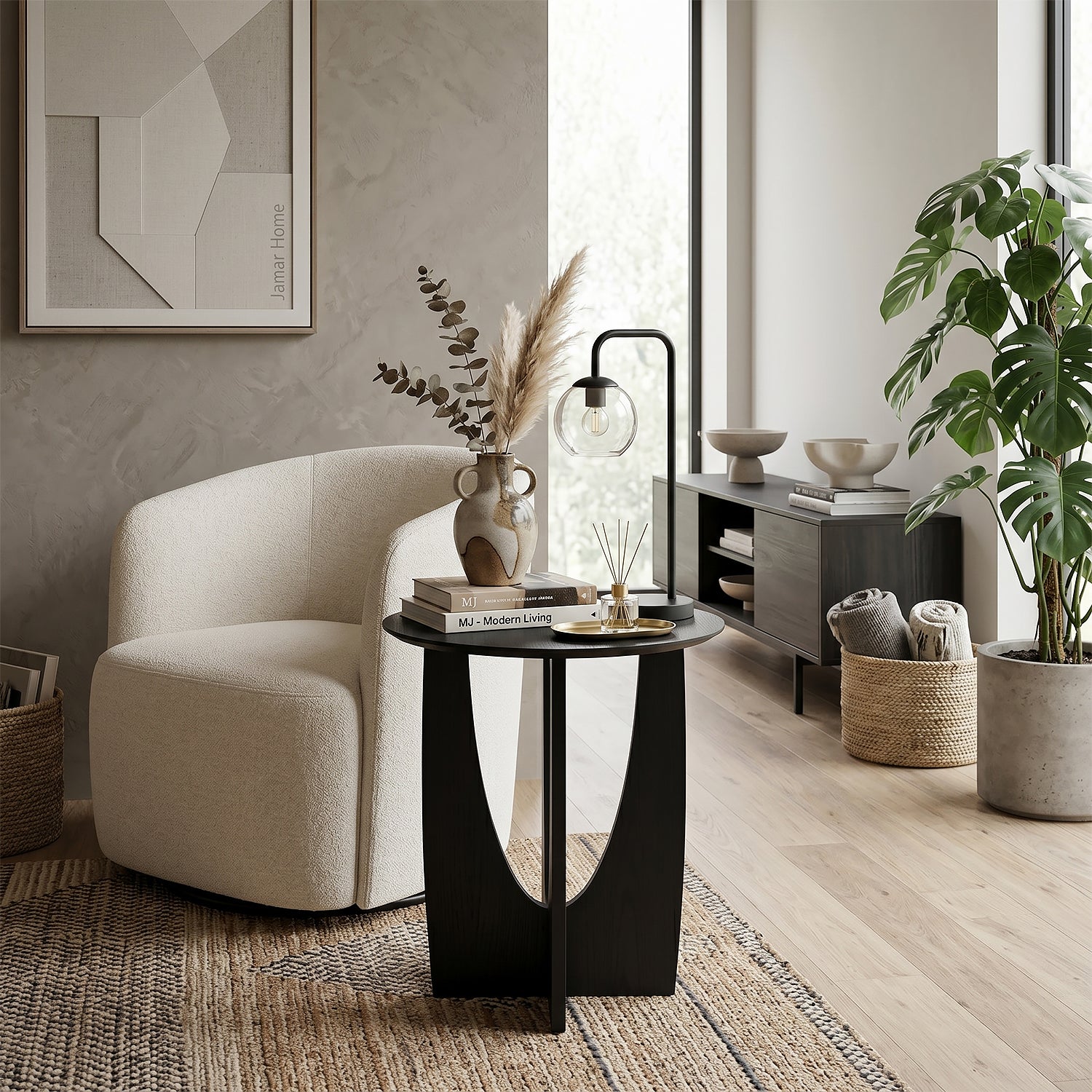 Mesa Auxiliar Vita Negro