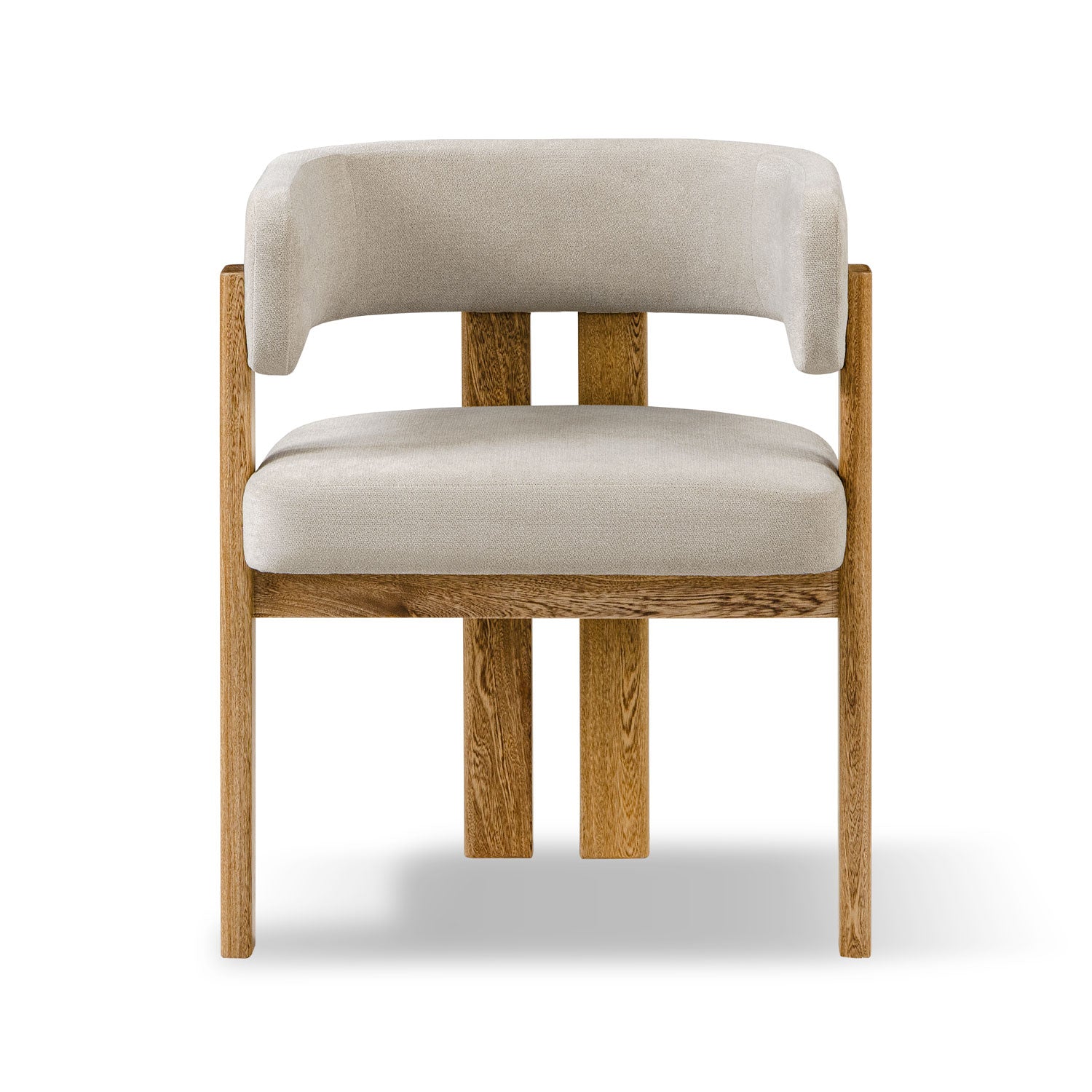 Comedor 4 Puestos Sabina Microfibra Impetu Beige, Natural
