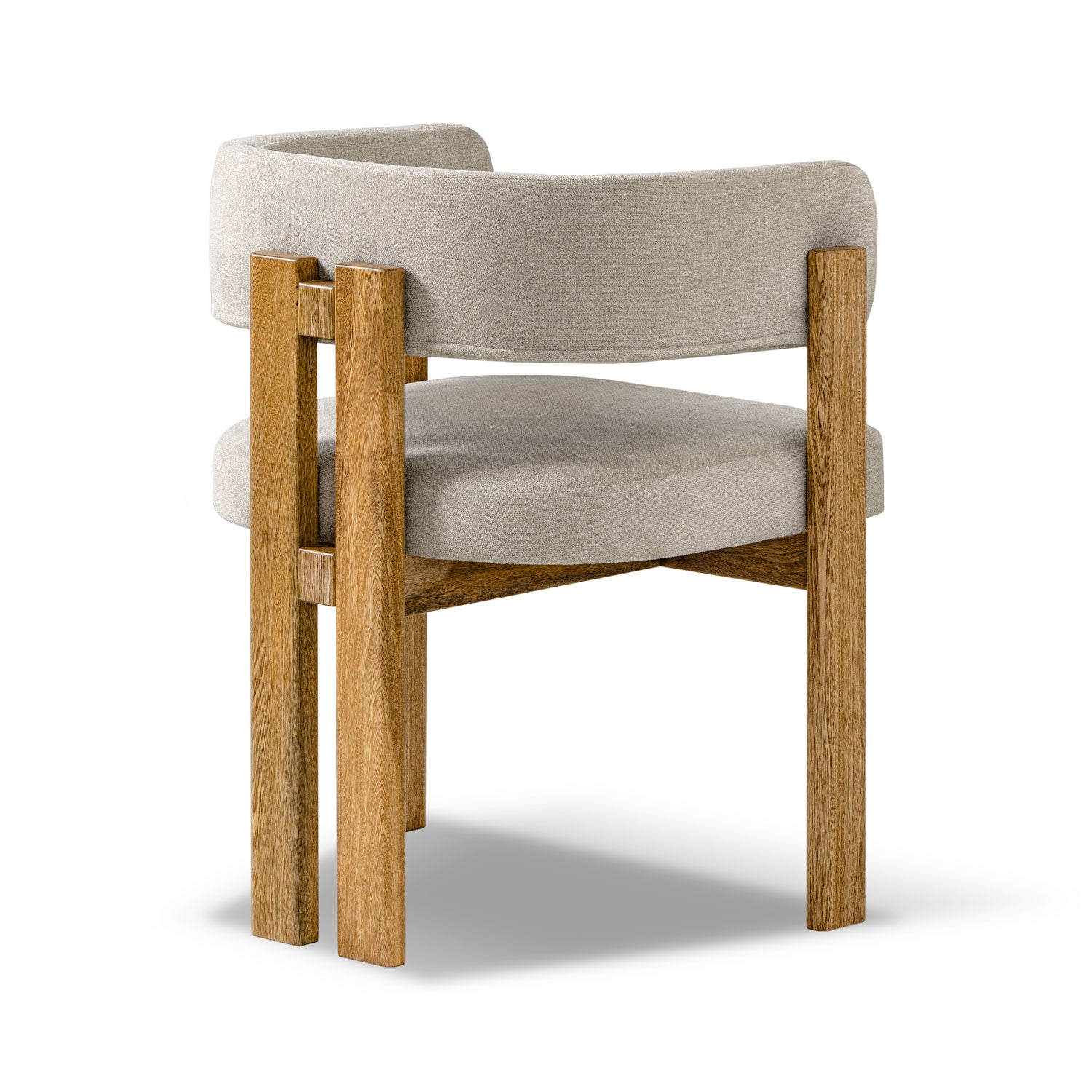 Comedor 4 Puestos Sabina Microfibra Impetu Beige, Natural