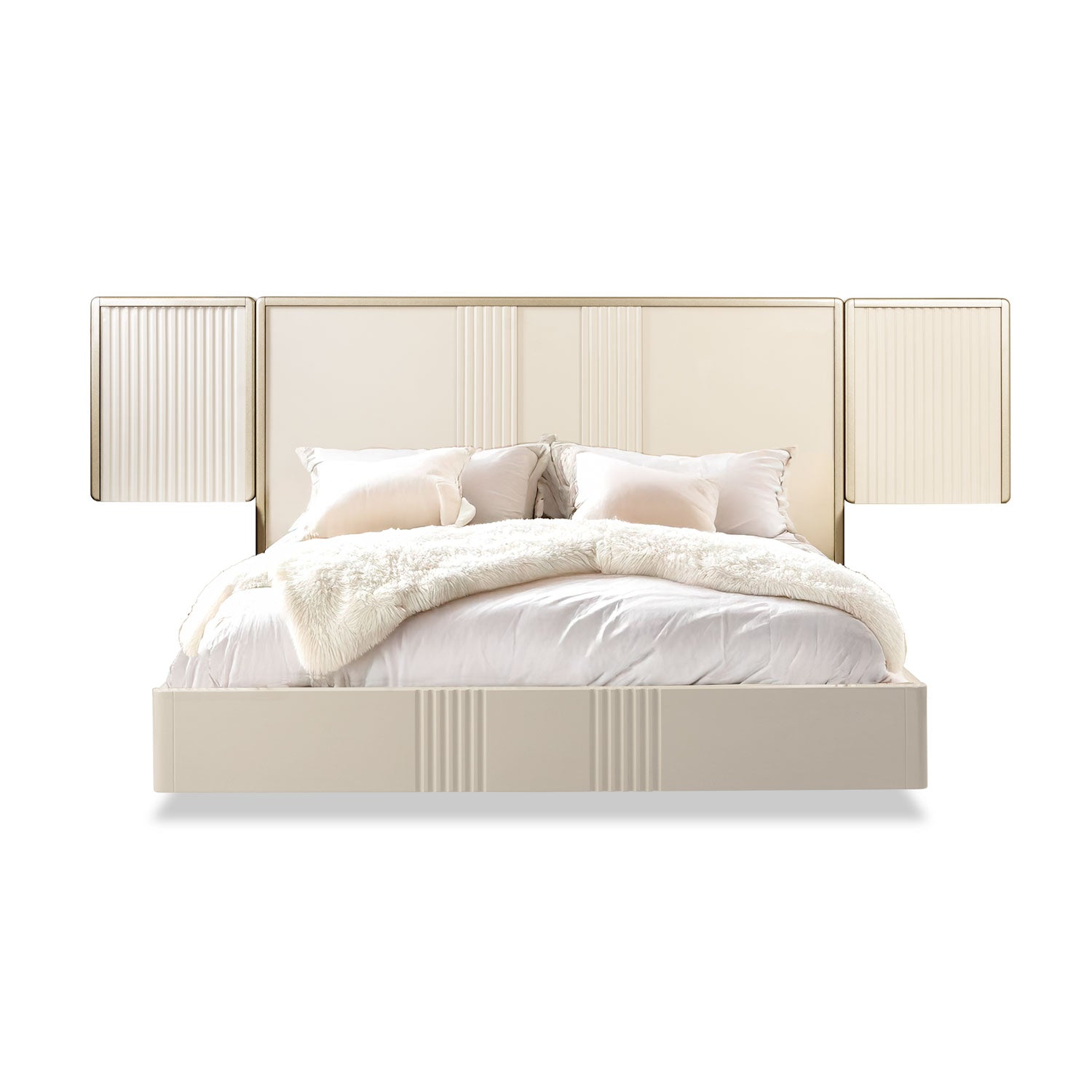 Cama King Bilbao Greige, Champaña