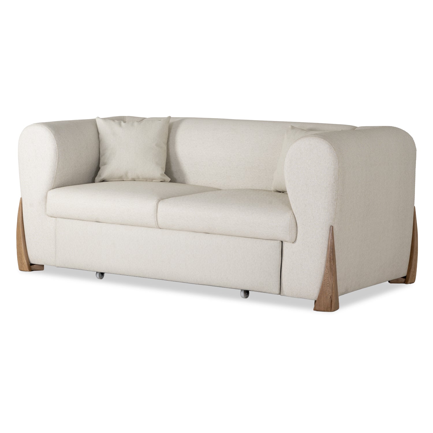 Sofá Cama Bell Eurolino Vitore Blanco, Natural